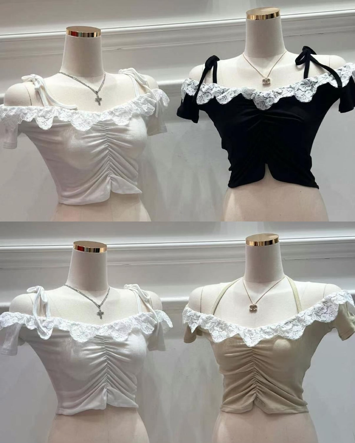 【╰🌸蕾絲裙邊！衣長任調！上衣 𝗦𝗪𝗘𝗘𝗧 𝗚𝗜𝗥𝗟 𝗣𝗜𝗖𝗞💞】 𝗗𝗼𝗹𝗹𝘆 𝗧𝗼𝗽