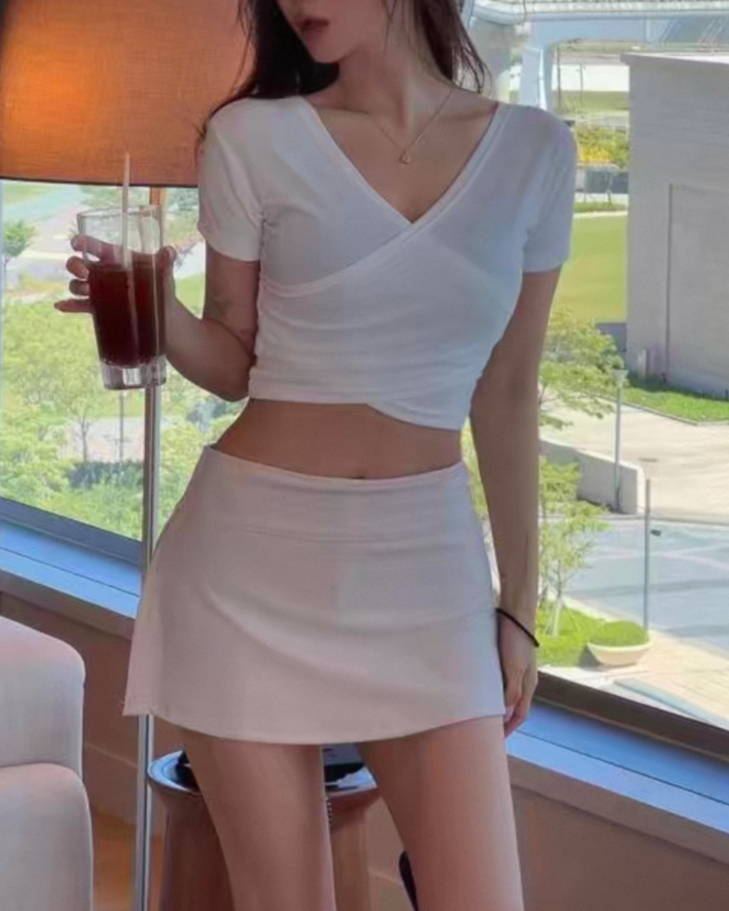 【˗ˋˏ >ᴗ<⋆⋆低腰超美側開叉🤎日常裙褲~】𝗧𝘆𝗽𝗮 𝗚𝗶𝗿𝗹  𝗦𝗸𝗶𝗿𝘁 (連褲子)