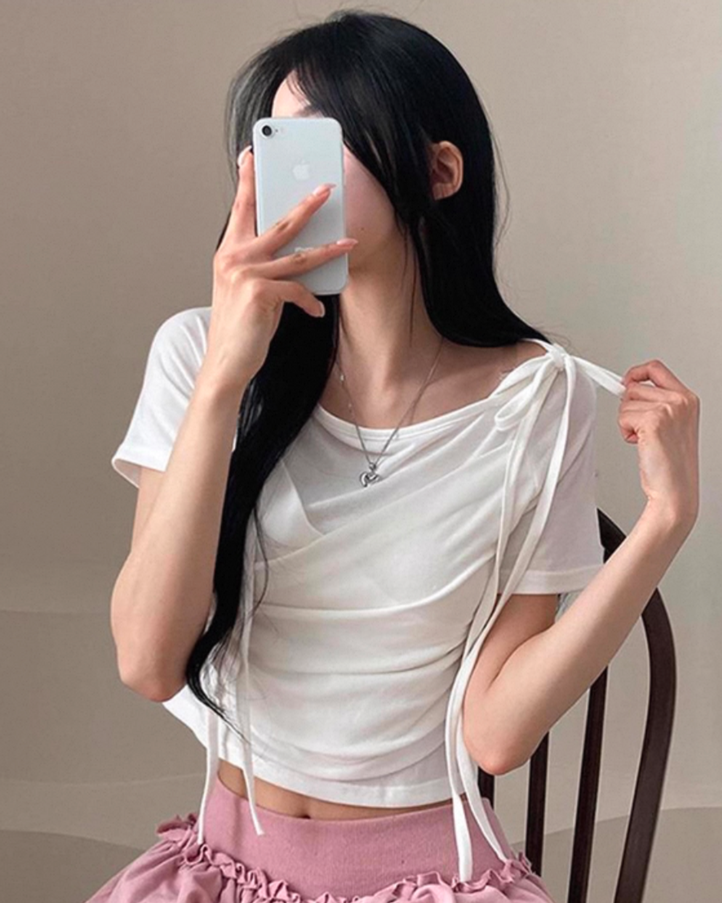 【 𝗦𝗹𝗶𝗺 𝗖𝘂𝘁 -`♡´-𝗣𝗜𝗖𝗞 早鳥 ！ 交叉綁帶𝗗𝗲𝘁𝗮𝗶𝗹】𝗦𝗵𝗶𝗿𝗿𝗶𝗻𝗴 𝗦𝗹𝗶𝗺 𝗖𝘂𝘁 𝗖𝗿𝗼𝗽