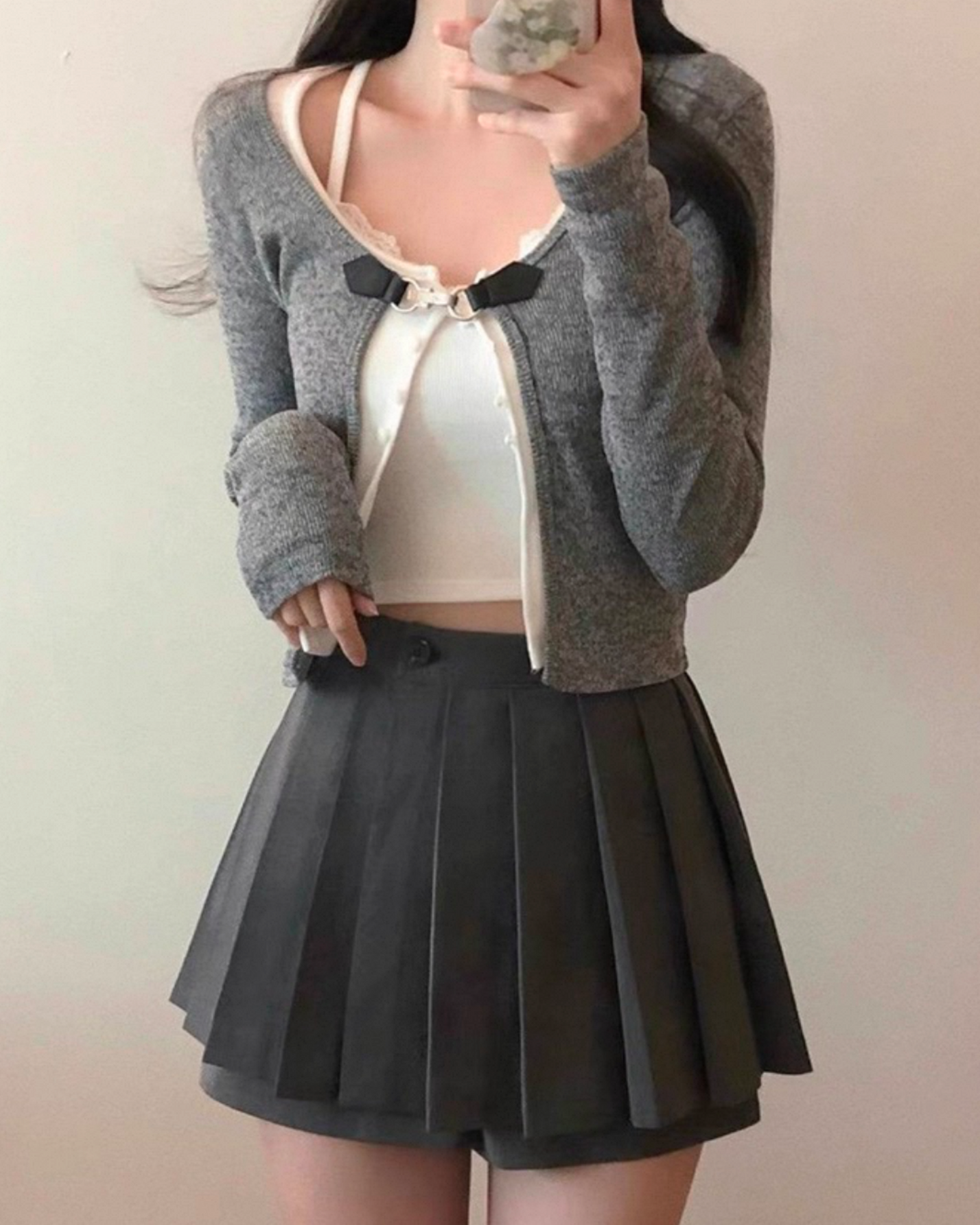 【💞早鳥！ 半糖𝗚𝗜𝗥𝗟💞鈕扣傘裙  𝗦 | 𝗠 𝗦𝗶𝘇𝗲！ 】 𝗨 𝗚𝗼 𝗦𝗸𝗶𝗿𝘁