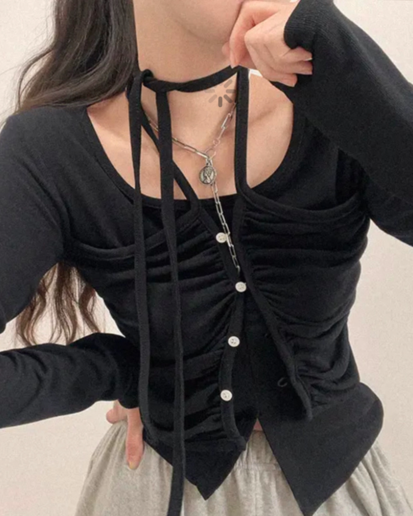 【早鳥！ | 爆鈕綁帶～滿滿細節感 ！型格𝗚𝗶𝗿𝗹 🤎 】𝗕𝗼𝗺𝗯 𝗜𝘁 𝗧𝗼𝗽