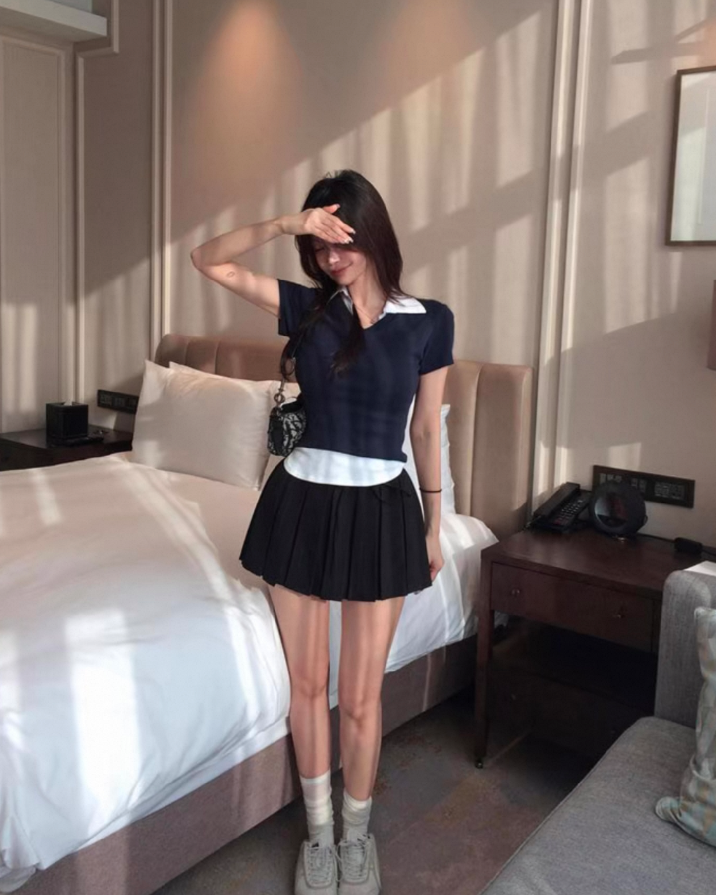 【𓂃۶ৎ小領子完全加分🎓超挺身𝗣𝗢𝗟𝗢假兩件  照打𝟴𝟮折ଘ(੭ˊᵕˋ)੭】 𝗙𝗹𝗲𝘅 𝗣𝗼𝗹𝗼 𝗡𝗲𝗰𝗸 𝗖𝗿𝗼𝗽