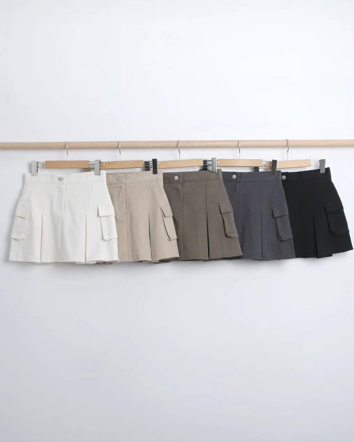 【型格+工裝風 | 𝟮 𝗦𝗶𝘇𝗲 .ᐟ.ᐟ】𝗚𝗶𝗿𝗹𝘆 𝗖𝗮𝗿𝗴𝗼 𝗦𝗸𝗶𝗿𝘁 (𝗩𝗲𝗿 𝟯 秋冬版X附打底褲)