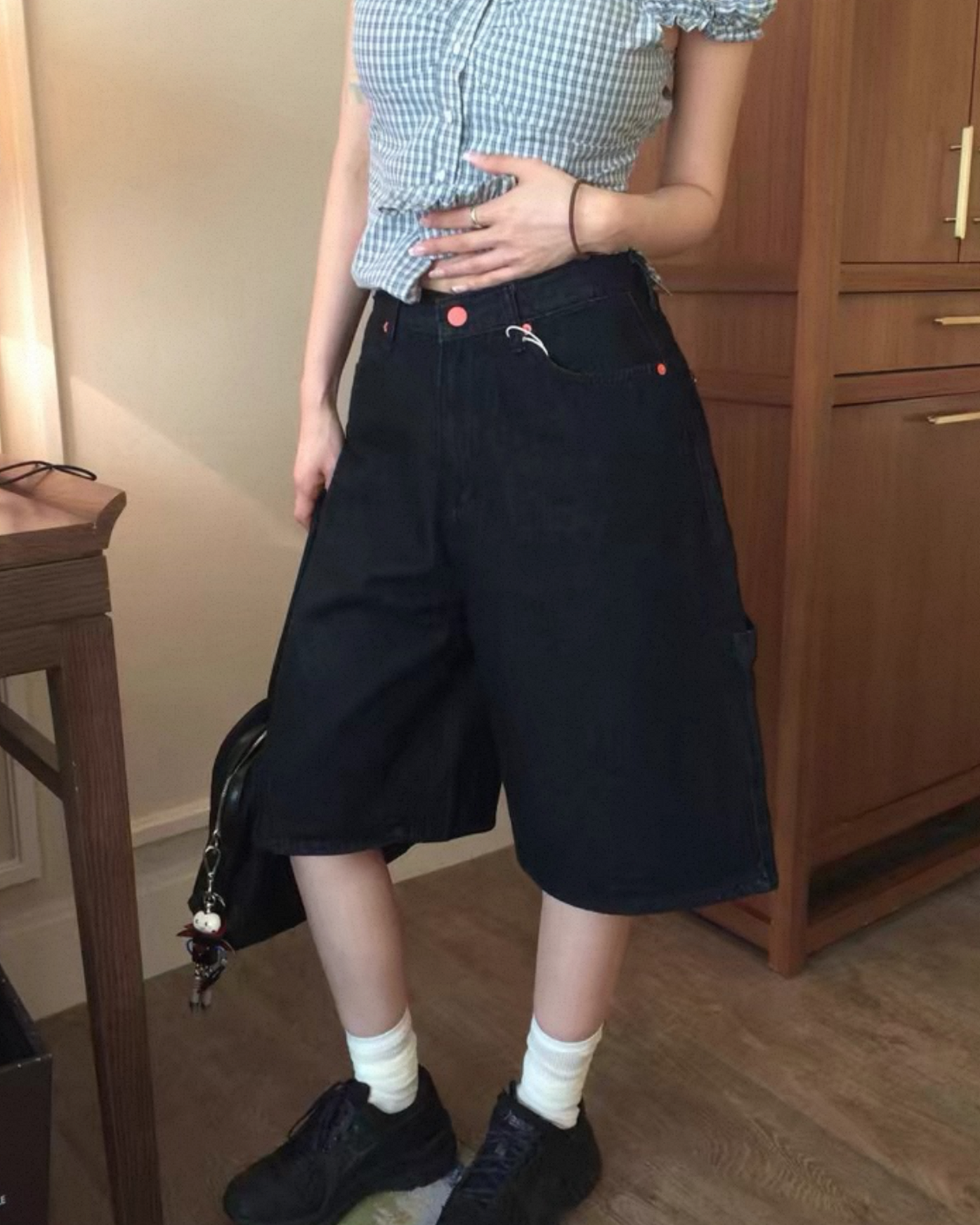 【 齊③個𝗦𝗶𝘇𝗲๑ 早鳥! 𝟳分牛褲顯瘦𝗣𝗜𝗖𝗞˚ʚ🍒ɞ˚‧｡⋆ 】  𝗣𝗼𝗰𝗸𝗲𝘁 𝗚𝗶𝗿𝗹 𝗗𝗲𝗻𝗶𝗺