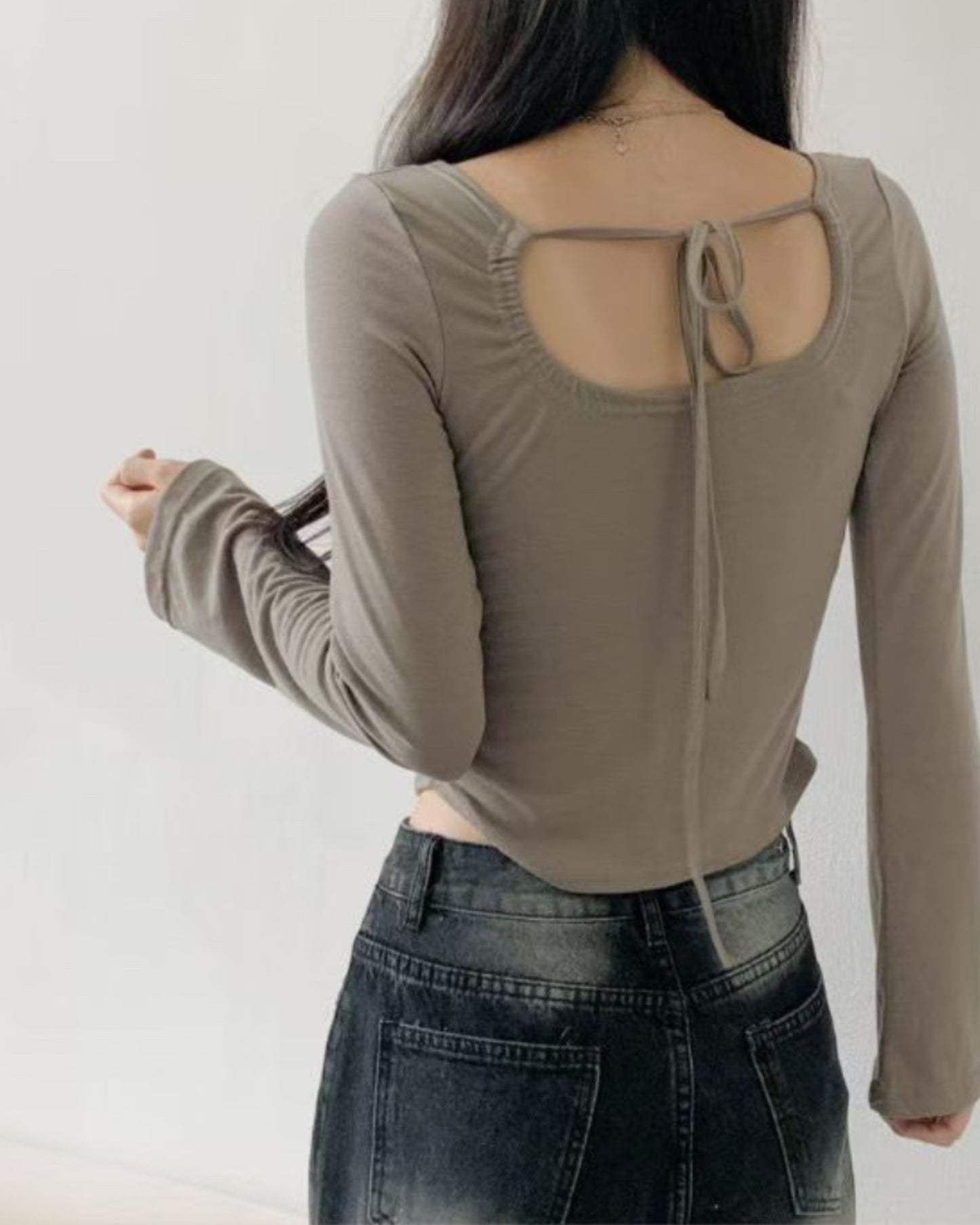 【 👓 $ 𝟵𝟵 𝗢𝗡𝗟𝗬 前後綁帶の輕盈感 】𝗗𝗼𝘂𝗯𝗹𝗲 𝗧𝗶𝗲 𝗧𝗼𝗽