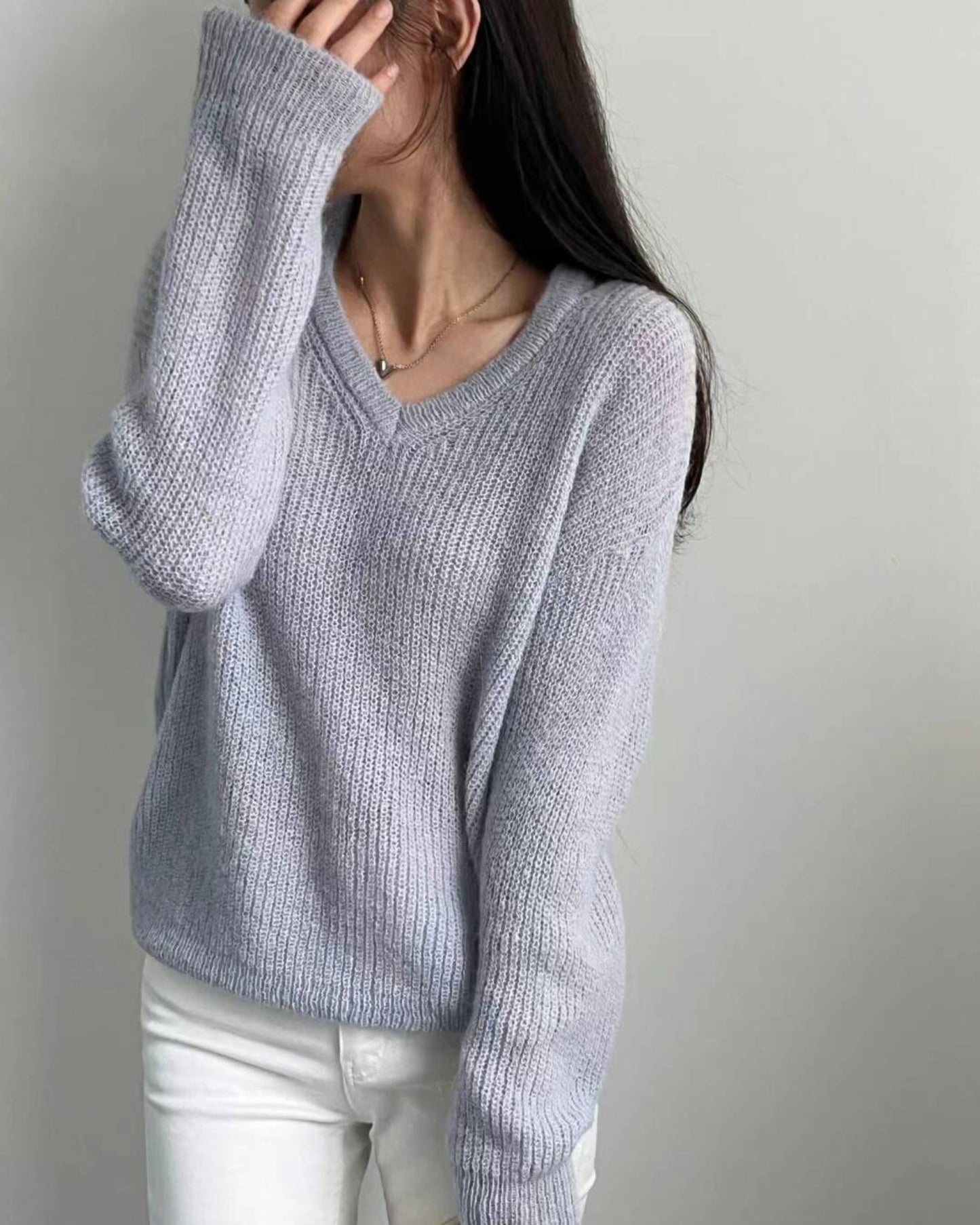 【早鳥價 | 𝗟𝗮𝘃𝗲𝗻𝗱𝗲𝗿 ！~~】𝗩 𝗦𝗵𝗮𝗽𝗲 𝗞𝗻𝗶𝘁 𝗧𝗼𝗽