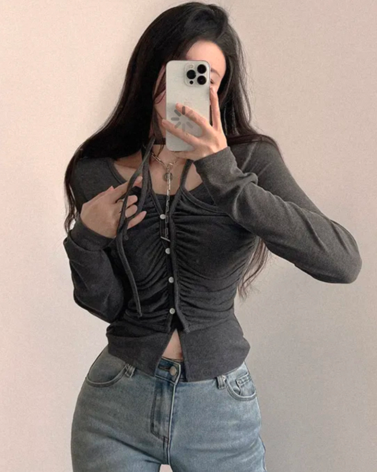 【早鳥！ | 爆鈕綁帶～滿滿細節感 ！型格𝗚𝗶𝗿𝗹 🤎 】𝗕𝗼𝗺𝗯 𝗜𝘁 𝗧𝗼𝗽