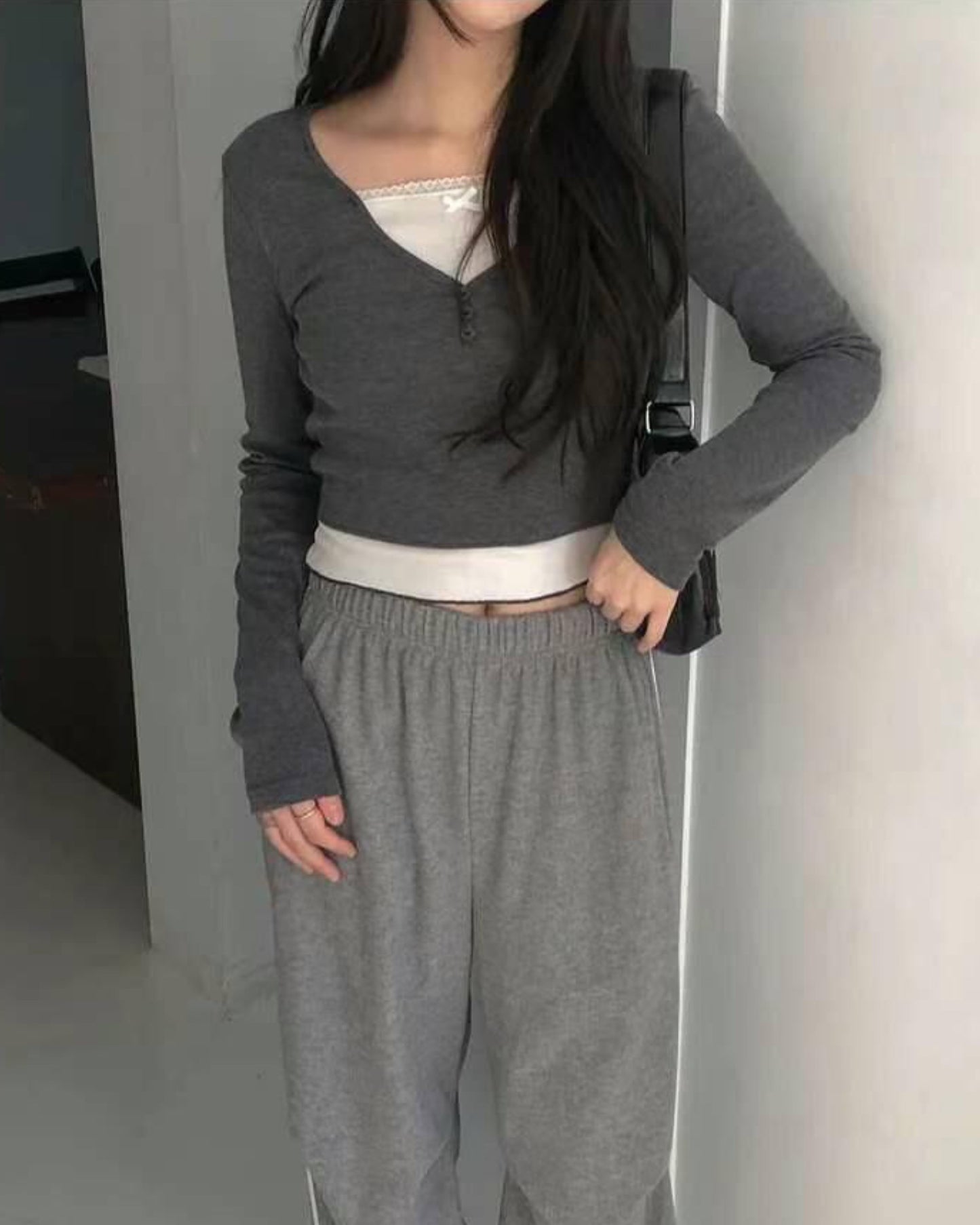 【早鳥～價～拼色假兩件♔♔ 】𝗦𝘄𝗲𝗲𝘁 𝗚𝗶𝗿𝗹 𝗧