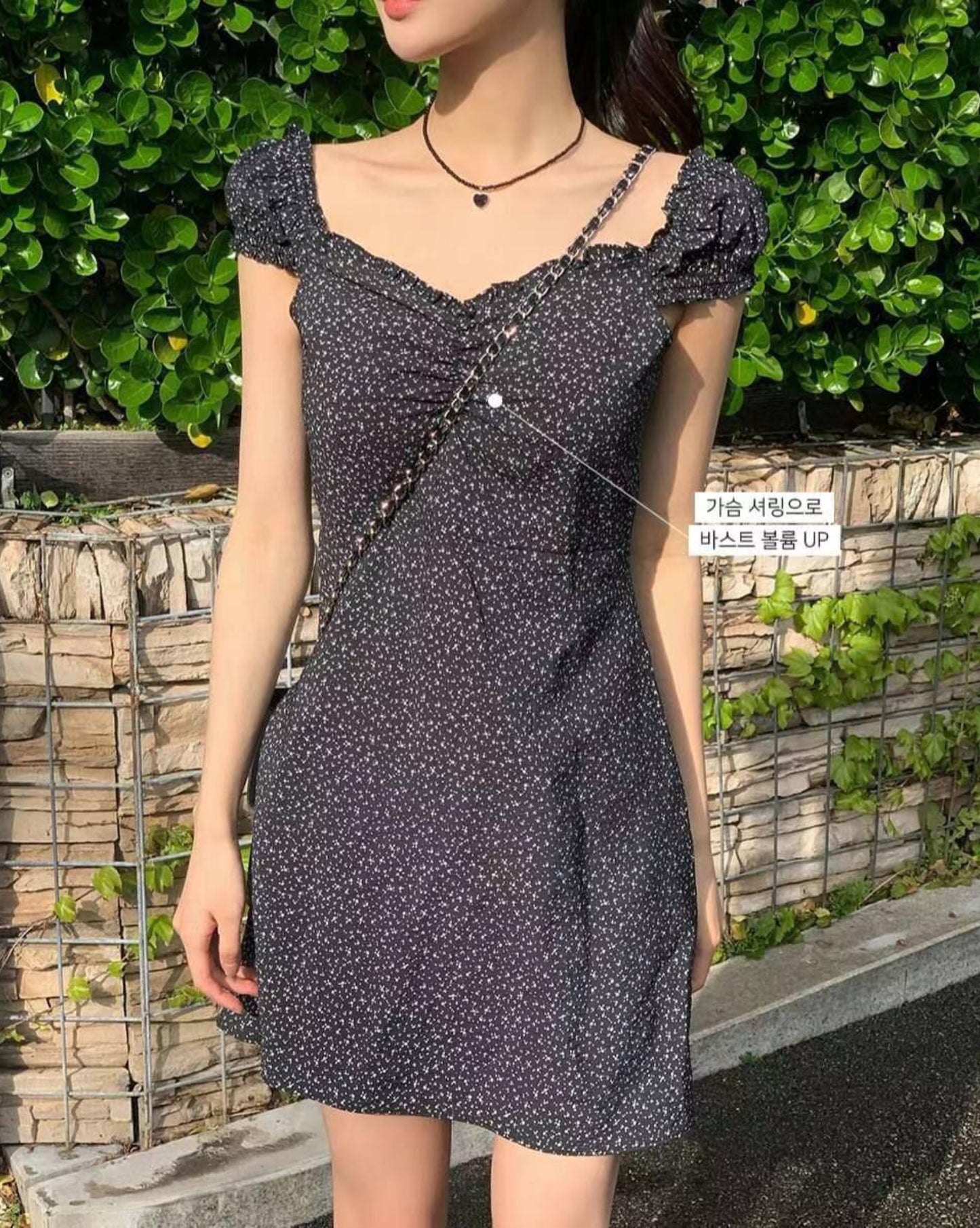 【''₊˚.🎧 ✩｡約會系列💗𝗢𝗻𝗻𝗶風💗溫柔靚碎花裙 】公主袖碎花裙