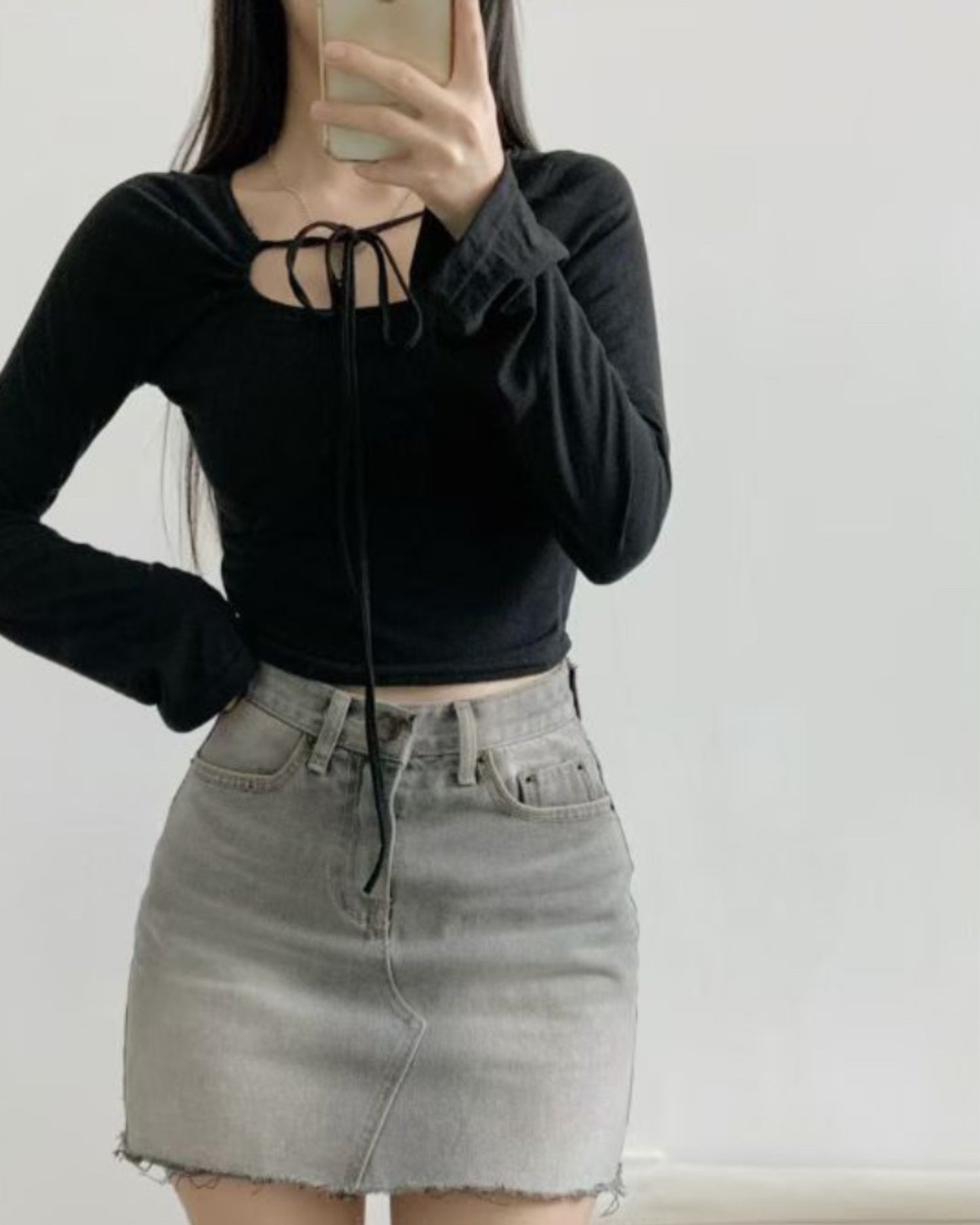 【 👓 $ 𝟵𝟵 𝗢𝗡𝗟𝗬 前後綁帶の輕盈感 】𝗗𝗼𝘂𝗯𝗹𝗲 𝗧𝗶𝗲 𝗧𝗼𝗽