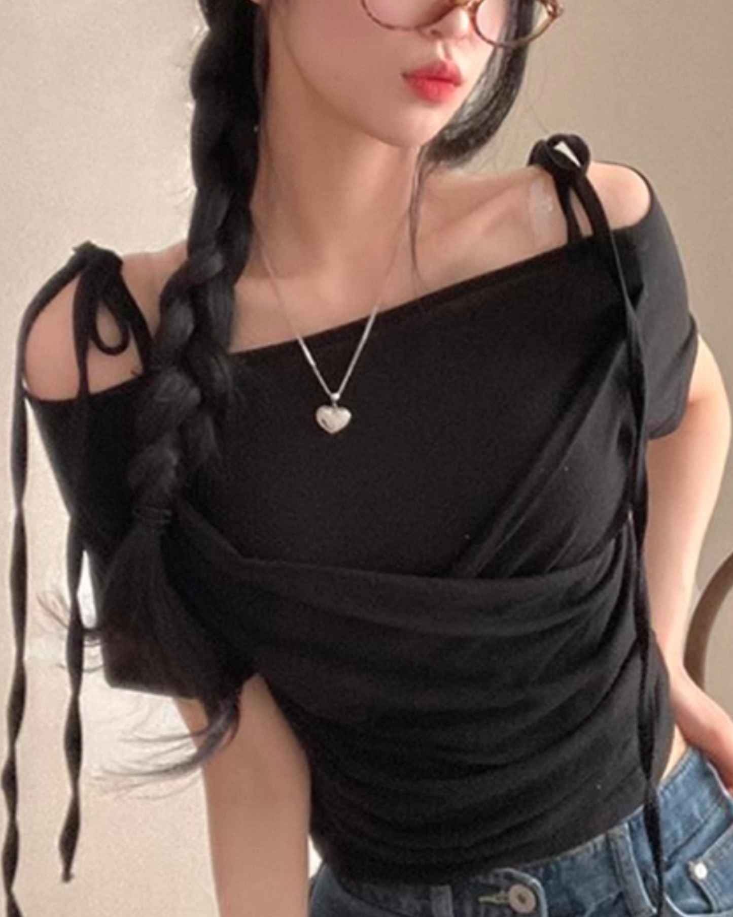 【 𝗦𝗹𝗶𝗺 𝗖𝘂𝘁 -`♡´-𝗣𝗜𝗖𝗞 早鳥 ！ 交叉綁帶𝗗𝗲𝘁𝗮𝗶𝗹】𝗦𝗵𝗶𝗿𝗿𝗶𝗻𝗴 𝗦𝗹𝗶𝗺 𝗖𝘂𝘁 𝗖𝗿𝗼𝗽