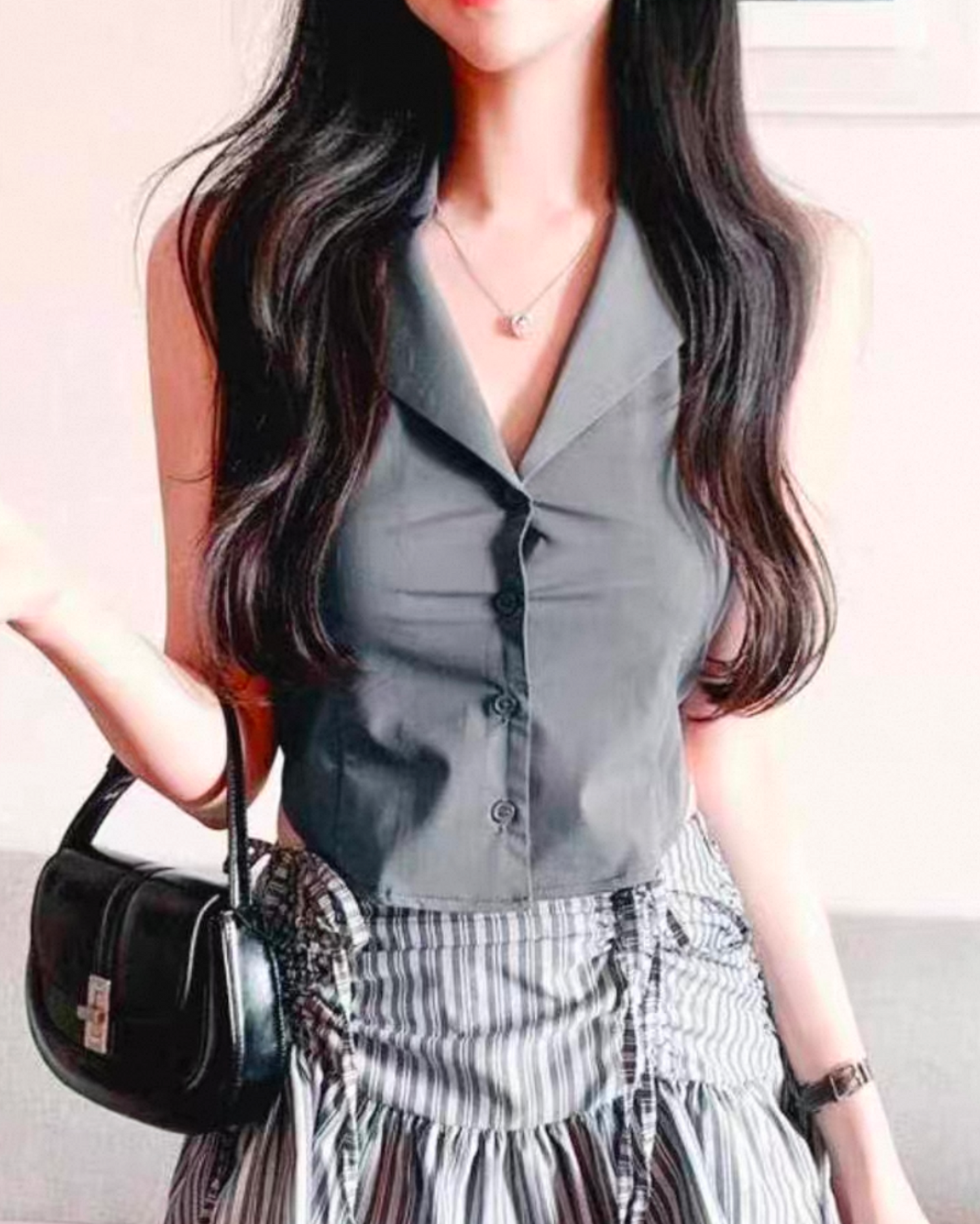 【𐙚₊˚☁️⊹背多芬炸裂♡掛頸露背♡西裝𝗖𝗼𝗹𝗹𝗮𝗿氣質𝗨𝗣ﮩ٨早鳥】𝗛𝗮𝗹𝘁𝗲𝗿 𝗖𝗼𝗹𝗹𝗮𝗿 𝗩𝗲𝘀𝘁