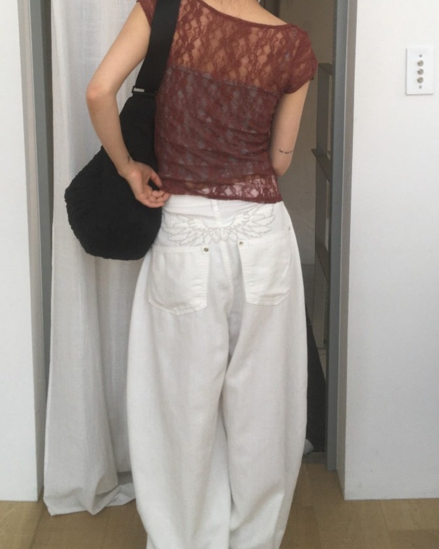 【 જ⁀➴ 美爆天使翼神褲˚꒰ঌ ໒꒱ 早鳥! 空氣感彎刀褲๑齊③個𝗦𝗶𝘇𝗲๑♡】  𝗔𝗻𝗴𝗲𝗹 𝗣𝗮𝗻𝘁𝘀