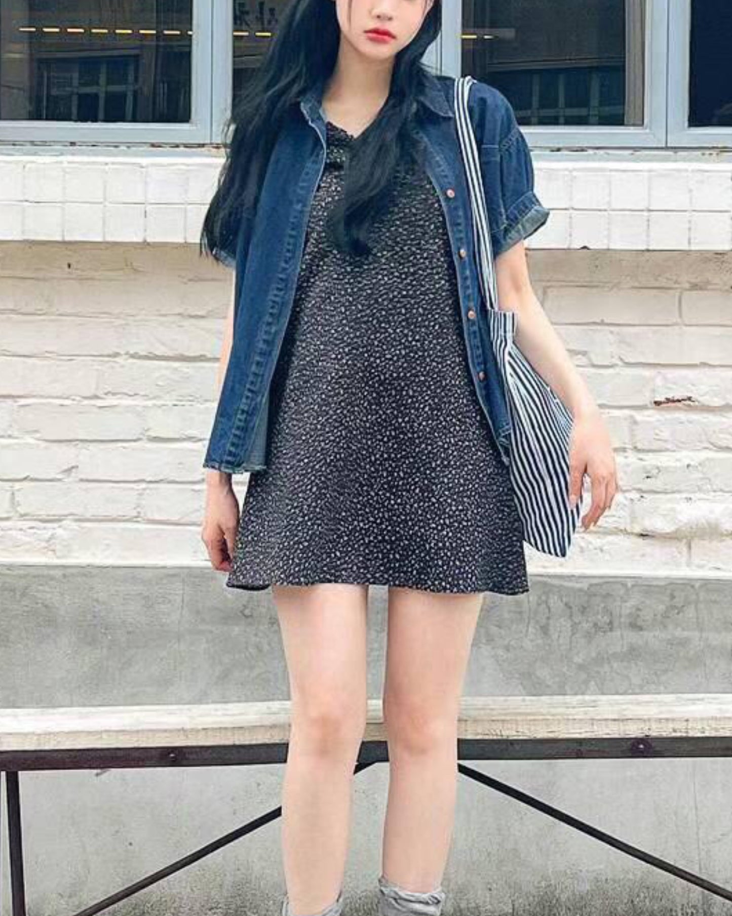 【''₊˚.🎧 ✩｡約會系列💗𝗢𝗻𝗻𝗶風💗溫柔靚碎花裙 】公主袖碎花裙