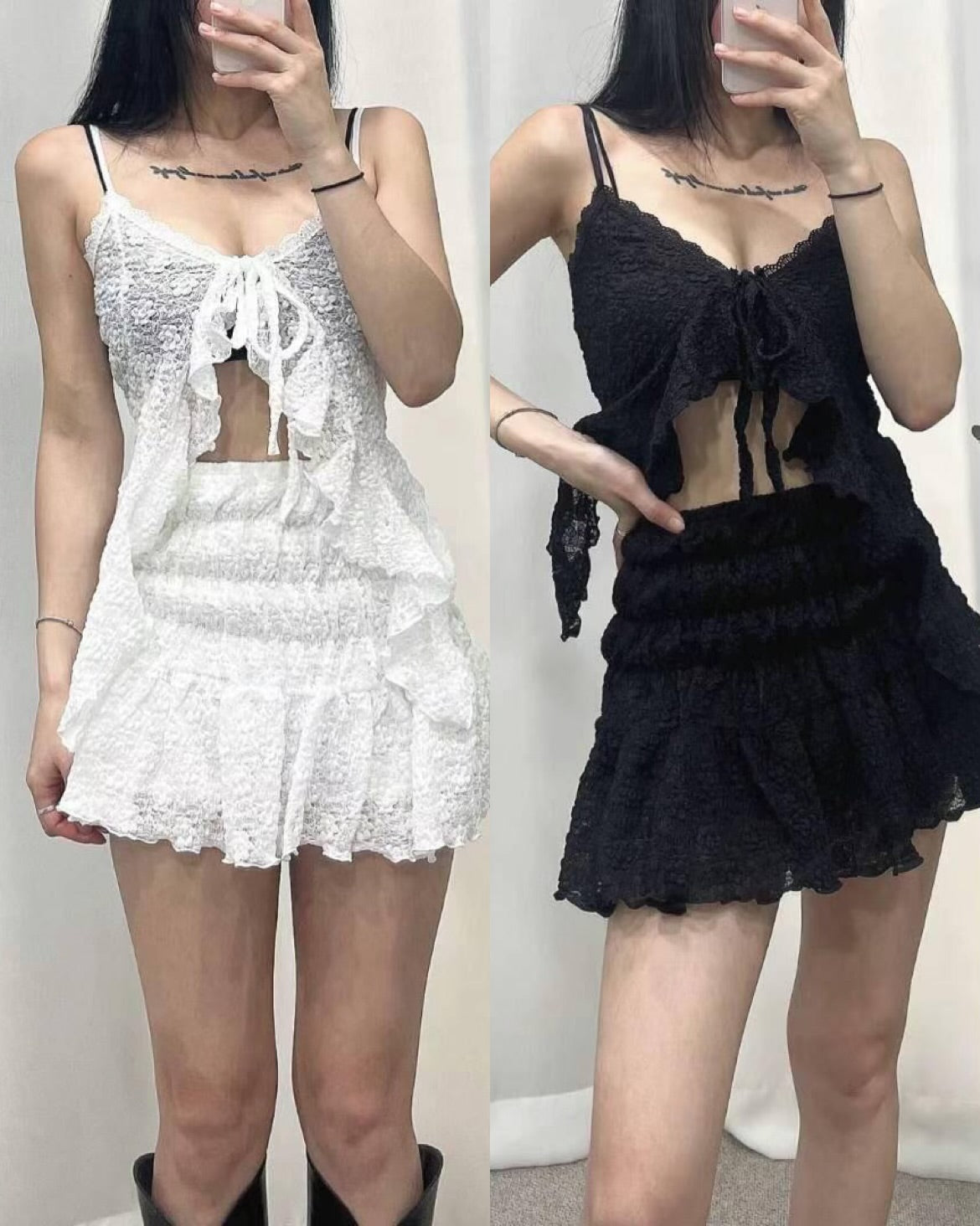 【早鳥價 | 𝗕𝗮𝗹𝗹𝗲𝘁 𝗖𝗼𝗿𝗲 🩰🩰可分開入手.ᐟ.ᐟ】𝗧𝘄𝗶𝘀𝘁 𝗜𝘁 𝗦𝗲𝘁 (𝗧𝗼𝗽 +𝗦𝗸𝗶𝗿𝘁)