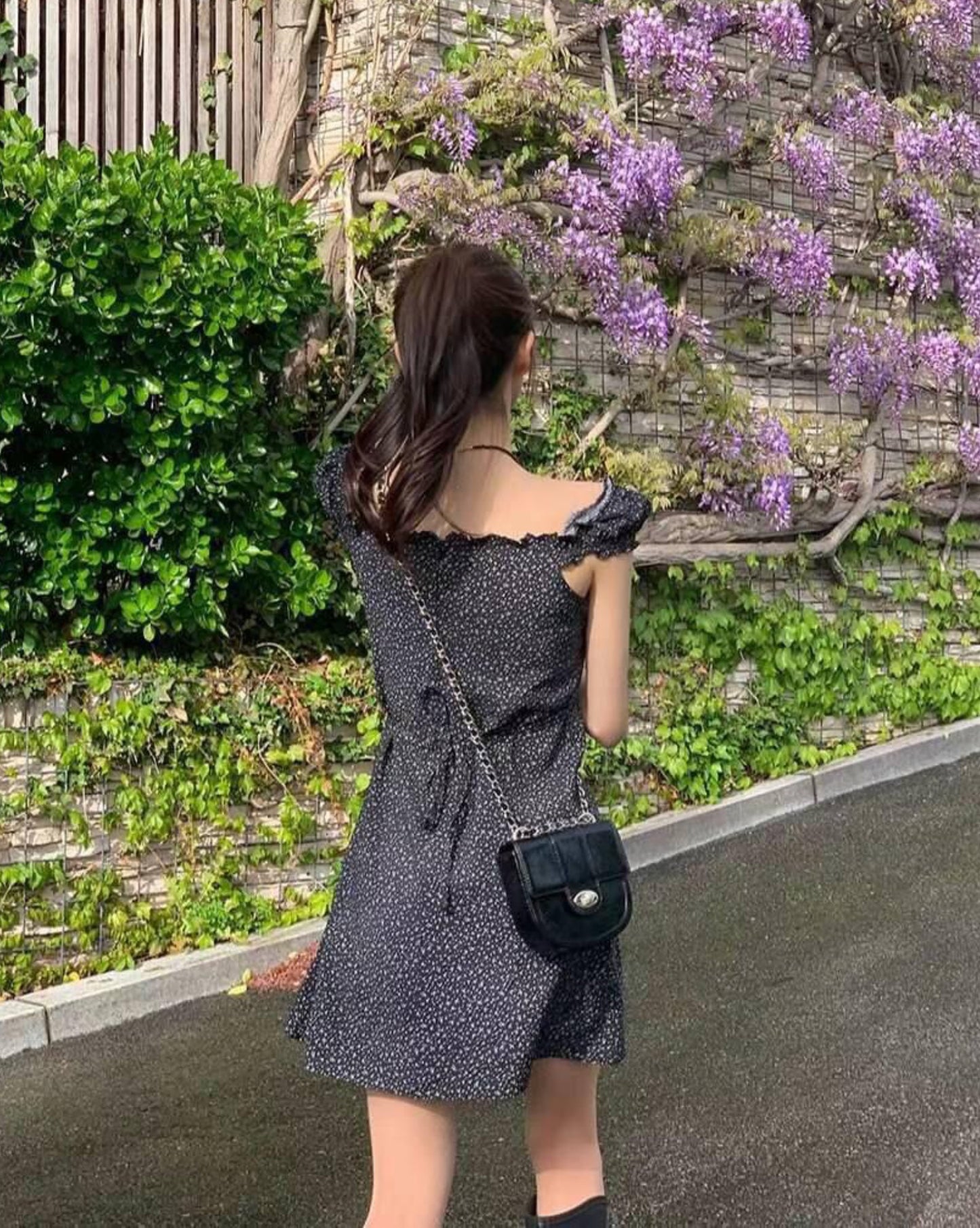 【''₊˚.🎧 ✩｡約會系列💗𝗢𝗻𝗻𝗶風💗溫柔靚碎花裙 】公主袖碎花裙