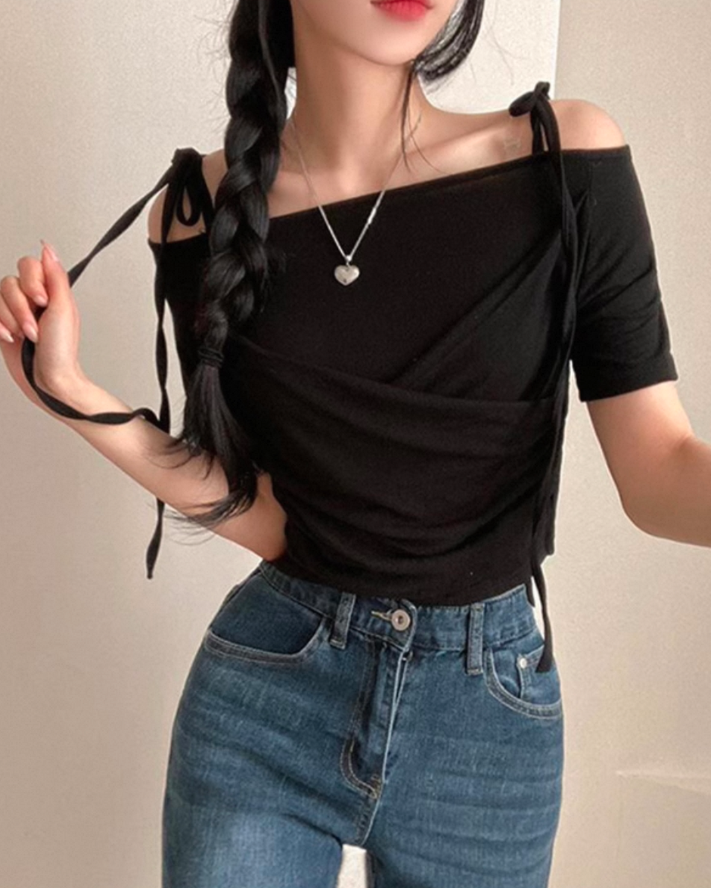 【 𝗦𝗹𝗶𝗺 𝗖𝘂𝘁 -`♡´-𝗣𝗜𝗖𝗞 早鳥 ！ 交叉綁帶𝗗𝗲𝘁𝗮𝗶𝗹】𝗦𝗵𝗶𝗿𝗿𝗶𝗻𝗴 𝗦𝗹𝗶𝗺 𝗖𝘂𝘁 𝗖𝗿𝗼𝗽