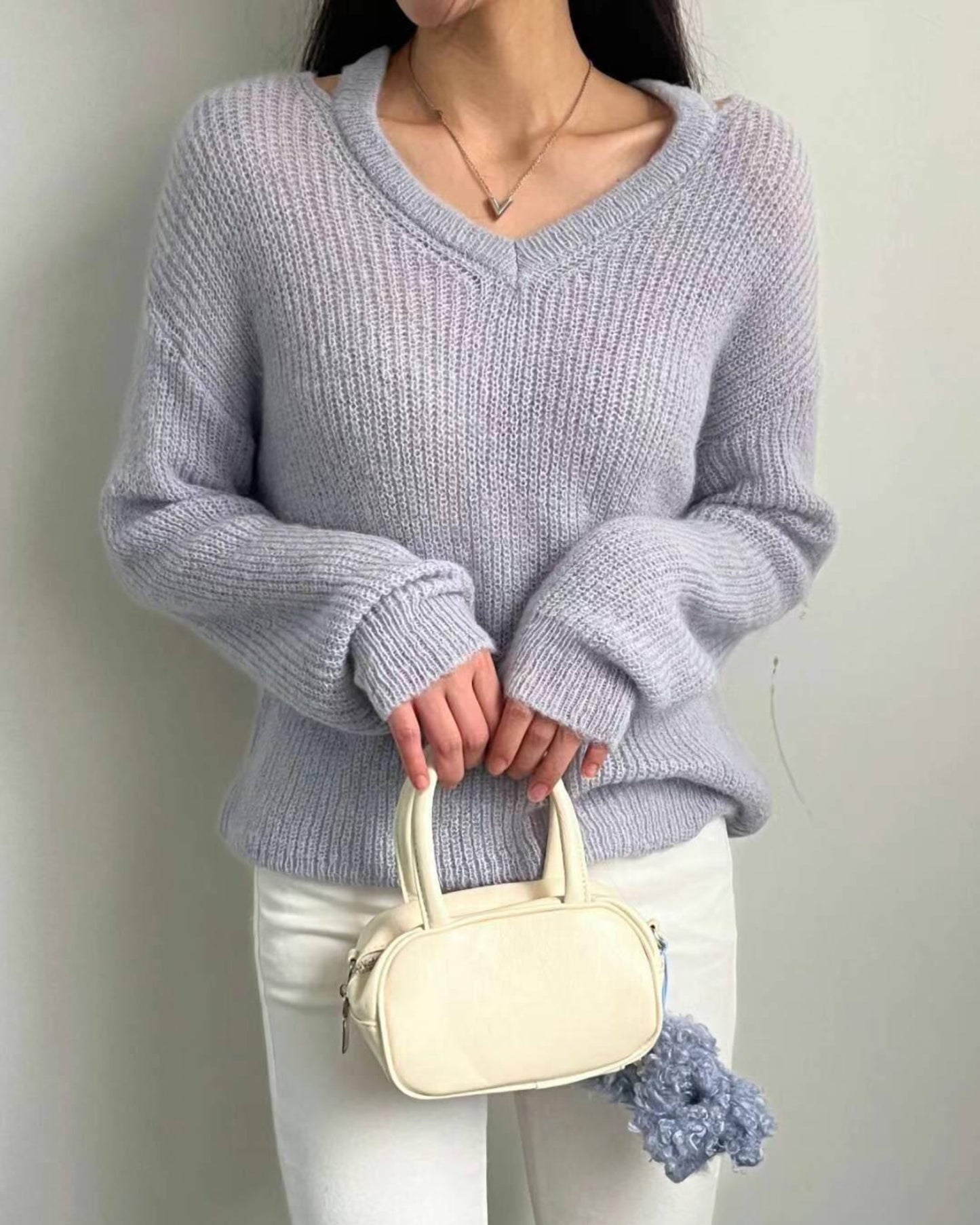 【早鳥價 | 𝗟𝗮𝘃𝗲𝗻𝗱𝗲𝗿 ！~~】𝗩 𝗦𝗵𝗮𝗽𝗲 𝗞𝗻𝗶𝘁 𝗧𝗼𝗽