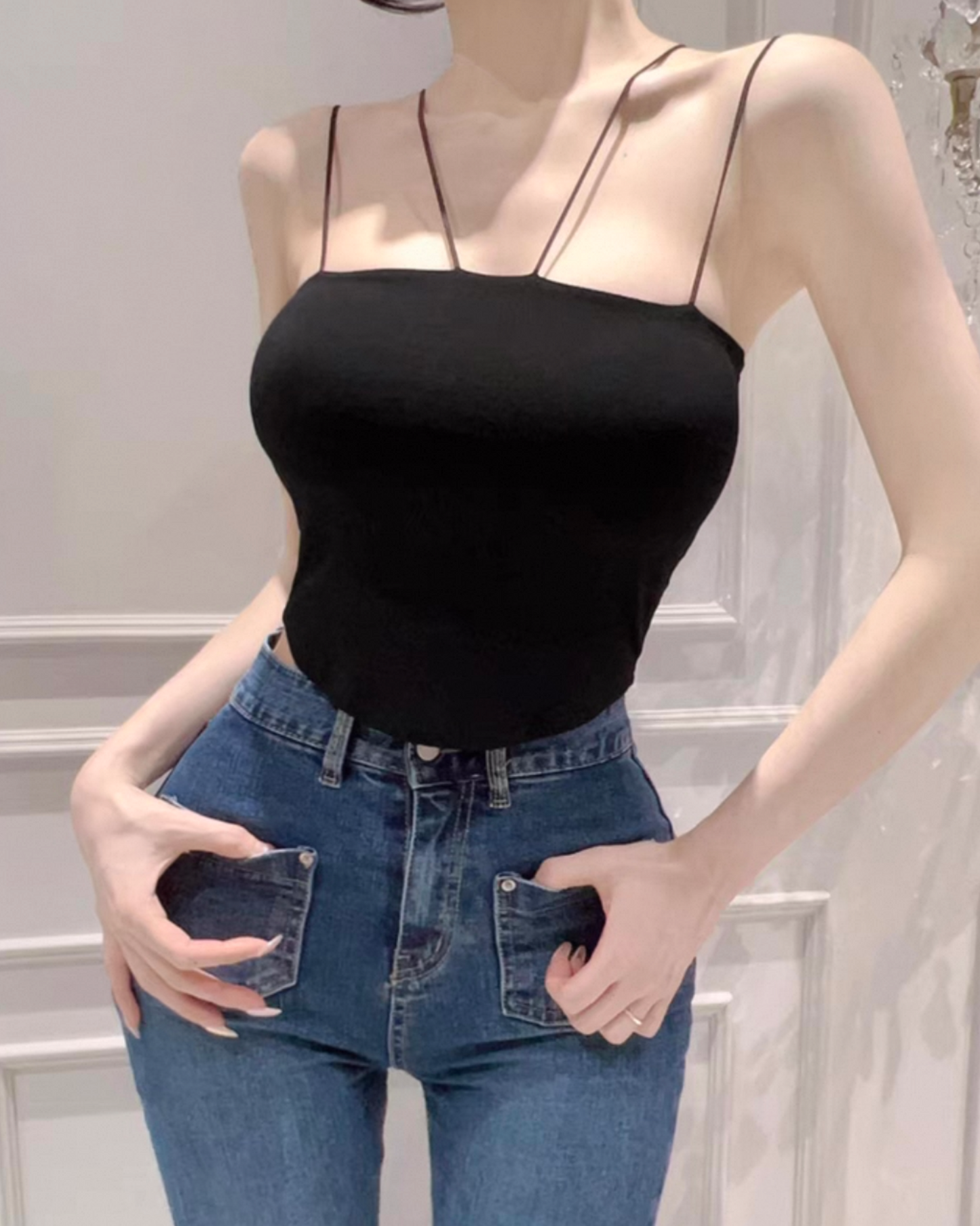 【˗ˋˏ ˗ 細幼帶！𝗣𝘂𝘀𝗵 𝗨𝗽 效果💛💛 】𝗩 𝗧𝘂𝗯𝗲 𝗧𝗼𝗽 (連𝗣𝗔𝗗)