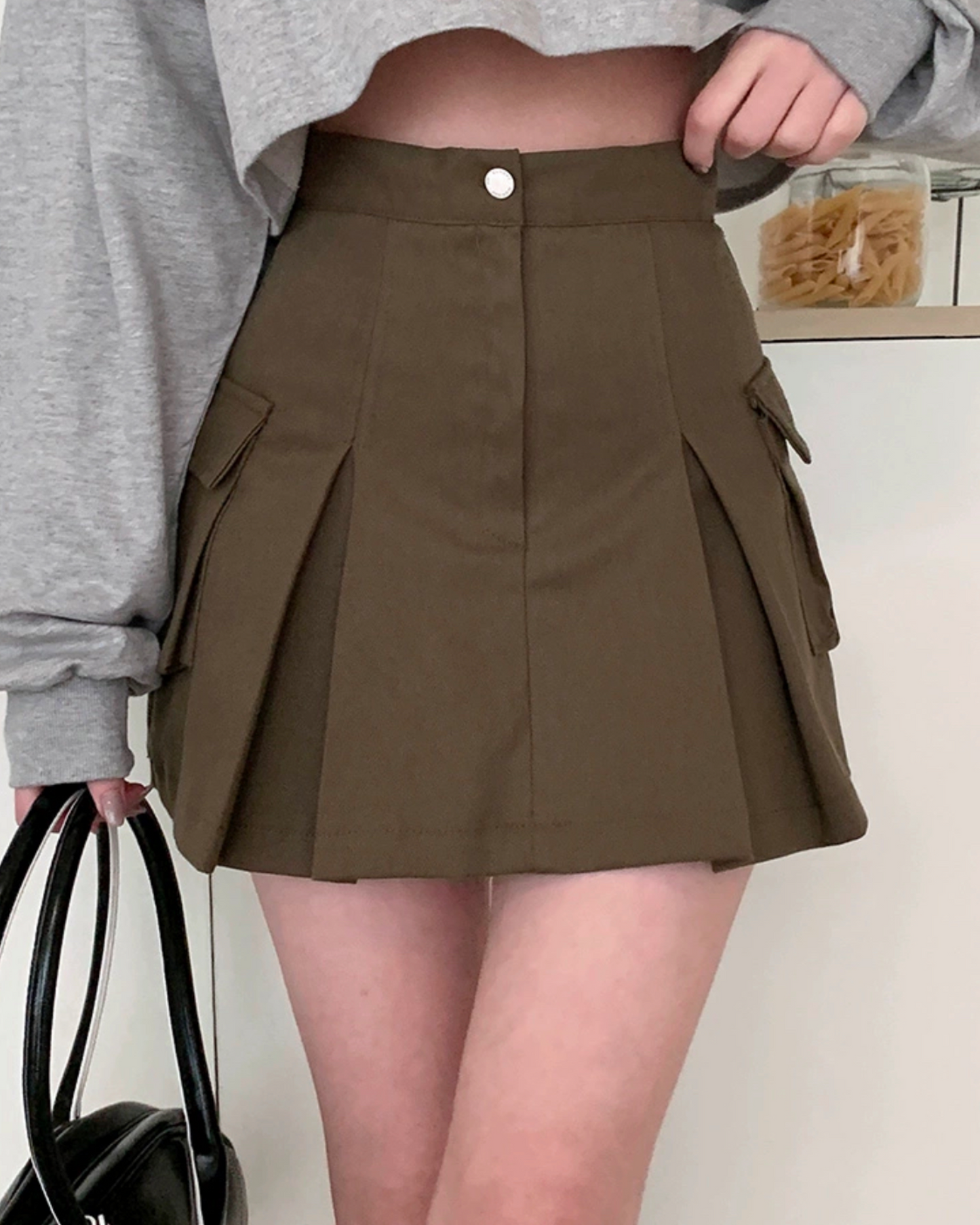 【型格+工裝風 | 𝟮 𝗦𝗶𝘇𝗲 .ᐟ.ᐟ】𝗚𝗶𝗿𝗹𝘆 𝗖𝗮𝗿𝗴𝗼 𝗦𝗸𝗶𝗿𝘁 (𝗩𝗲𝗿 𝟯 秋冬版X附打底褲)