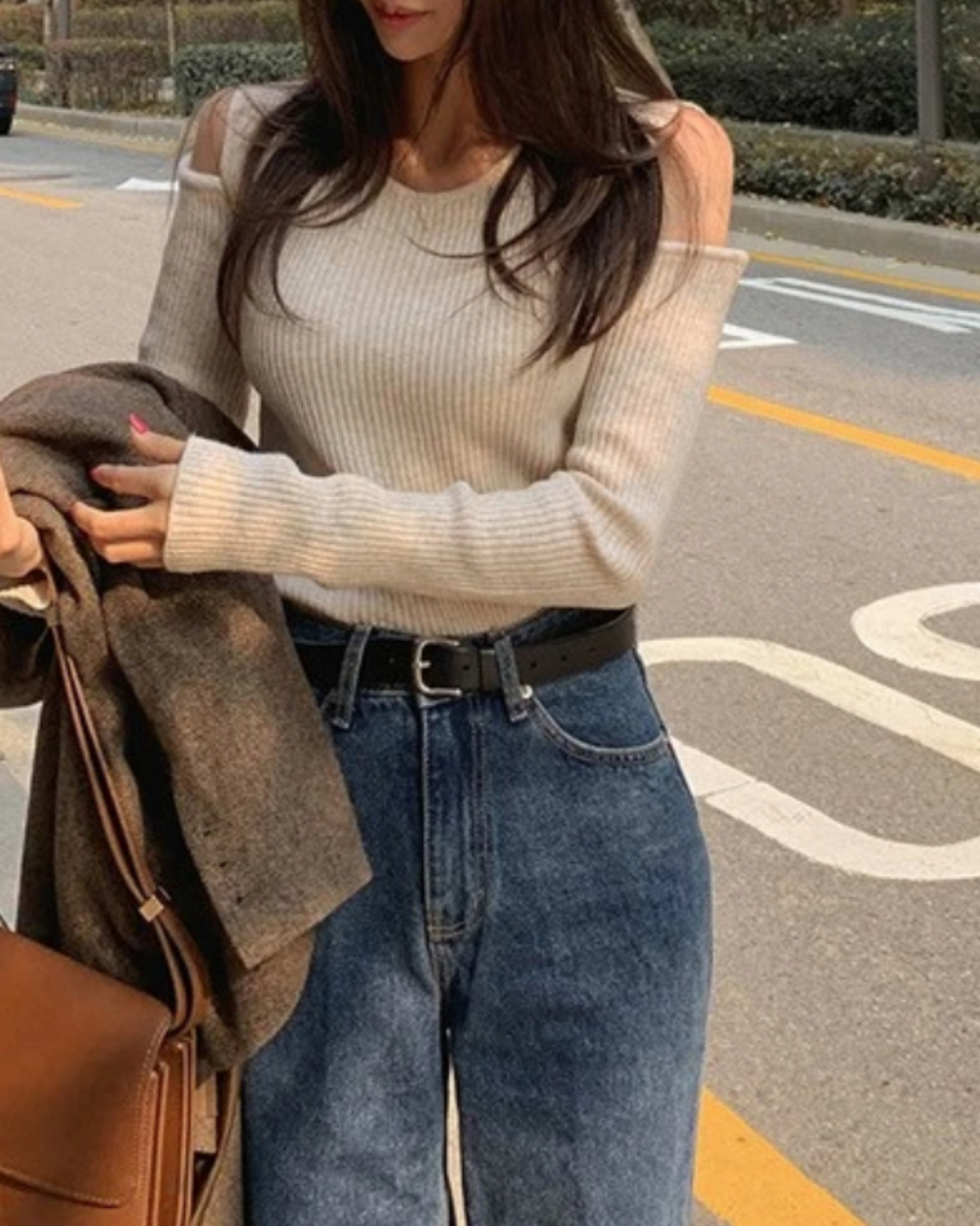 【人氣回歸 🌟🌟｜超美線紋.ᐟ.ᐟ】條紋露肩𝗧𝗼𝗽