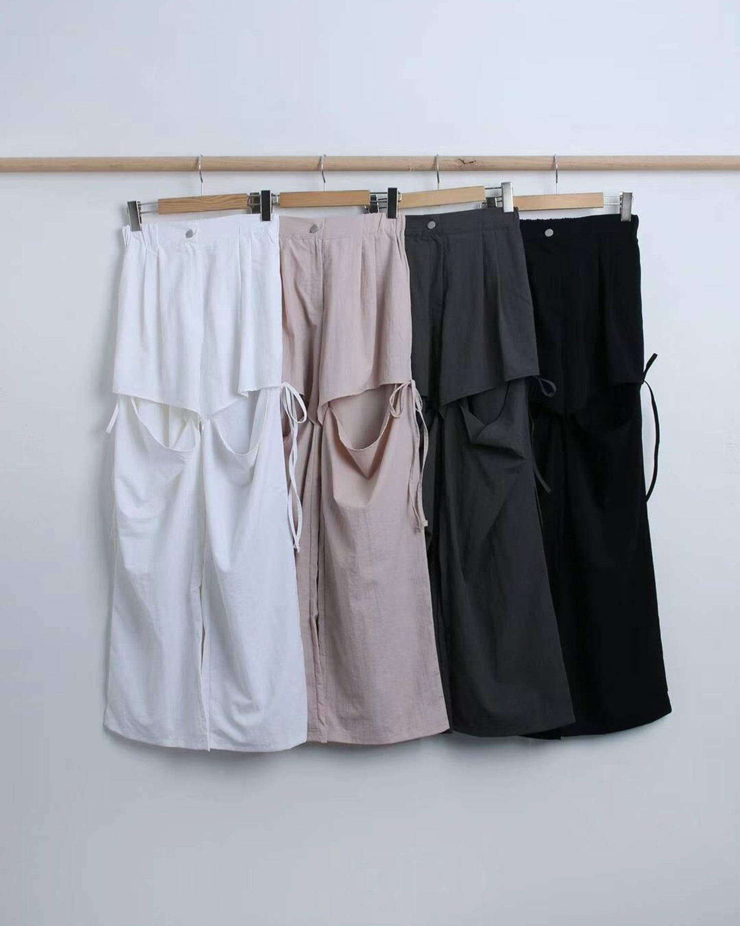 【早鳥價｜𝗬𝟮𝗞X 𝗥𝗶𝗯𝗯𝗼𝗻.ᐟ.ᐟ】破洞綁帶褲