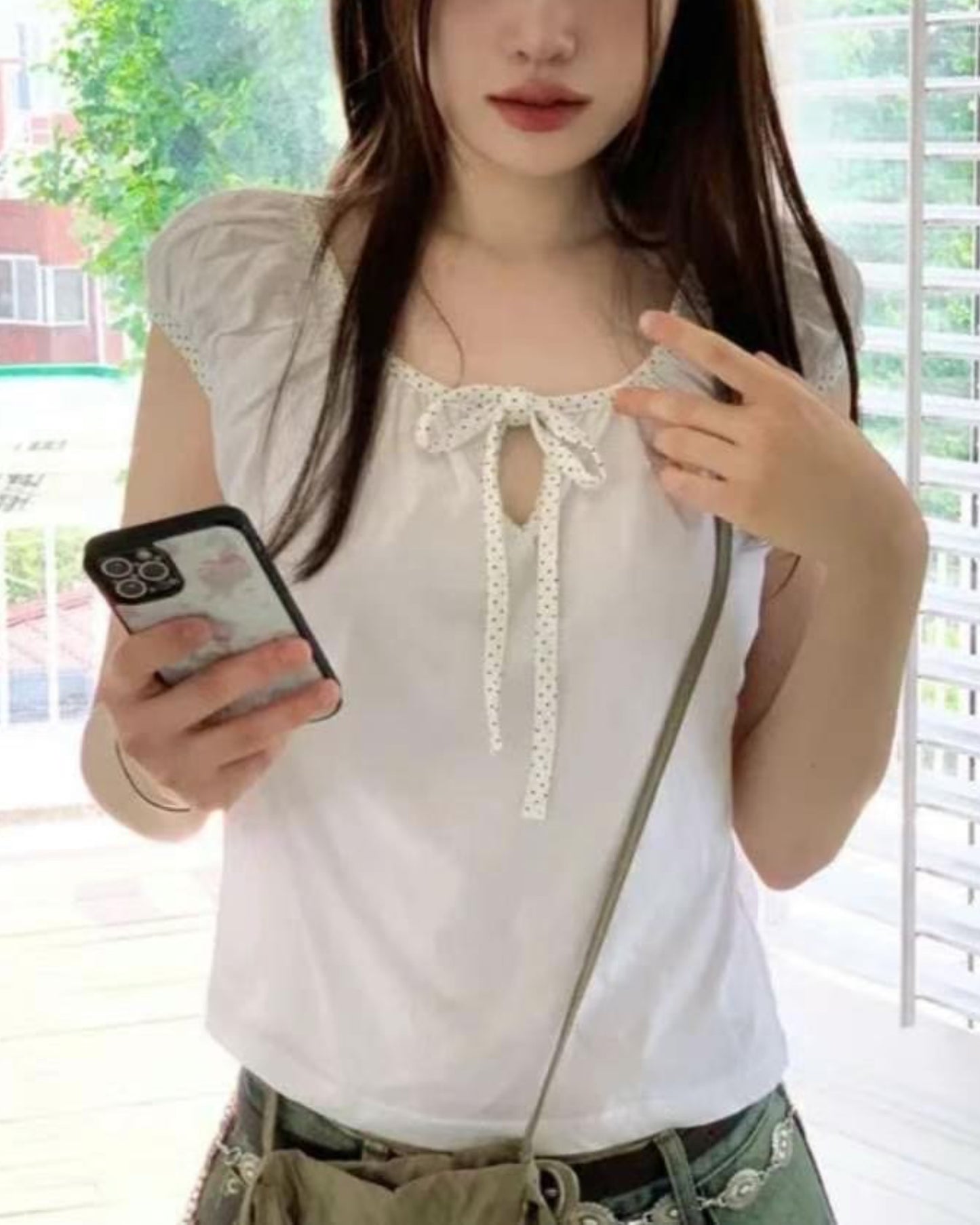 【 ♡可愛感滿 (˃͈ દ ˂͈ ༶ ) 前蝴蝶結帶  ཐིཋྀ 早鳥 ! 】𝗖𝗮𝗻𝗱𝘆 𝗚𝗶𝗿𝗹 𝗧𝗼𝗽