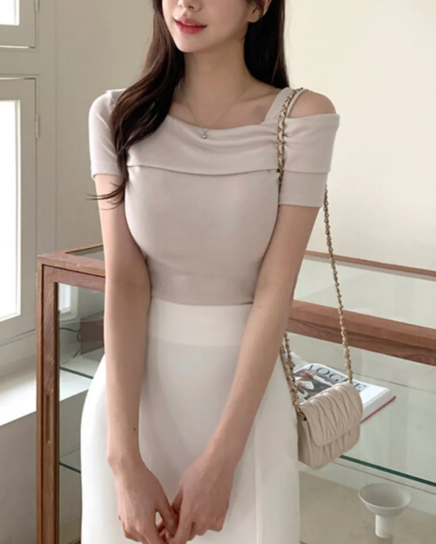 【ㅤ‧₊˚✩彡早鳥  小清新𝗟𝗮𝗱𝘆 𝗣𝗜𝗖𝗞✨✨】𝗢𝗳𝗳 𝗦𝗵𝗼𝘂𝗹𝗱𝗲𝗿 𝗟𝗮𝗱𝘆 𝗧𝗼𝗽