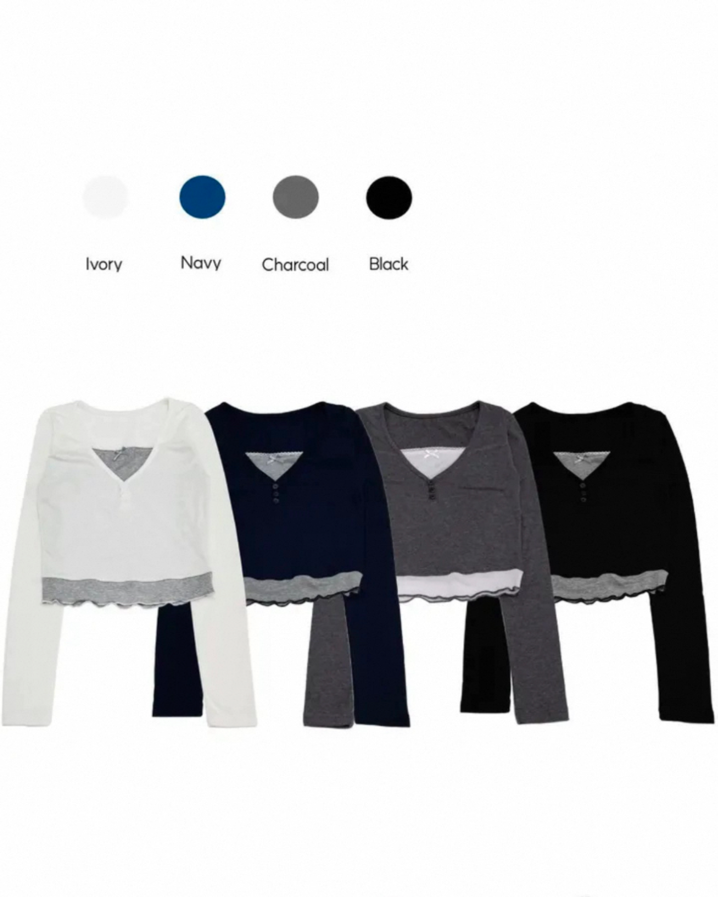 【早鳥～價～拼色假兩件♔♔ 】𝗦𝘄𝗲𝗲𝘁 𝗚𝗶𝗿𝗹 𝗧