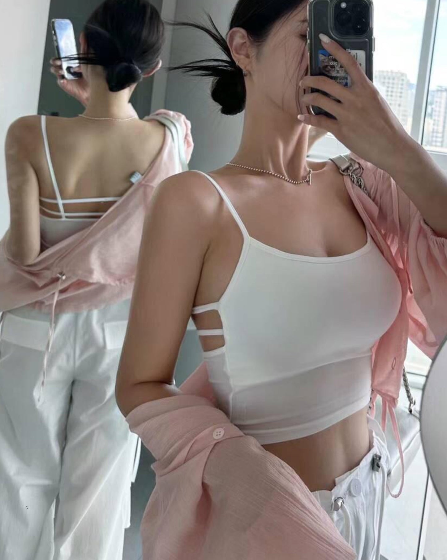 【有𝗣𝘂𝘀𝗵 𝗨𝗽 效果+後面露背.ᐟ.ᐟ】𝗟𝗶𝗻𝗲 𝗨𝗽 𝗕𝗿𝗮 𝗧𝗼𝗽 (連𝗣𝗔𝗗)