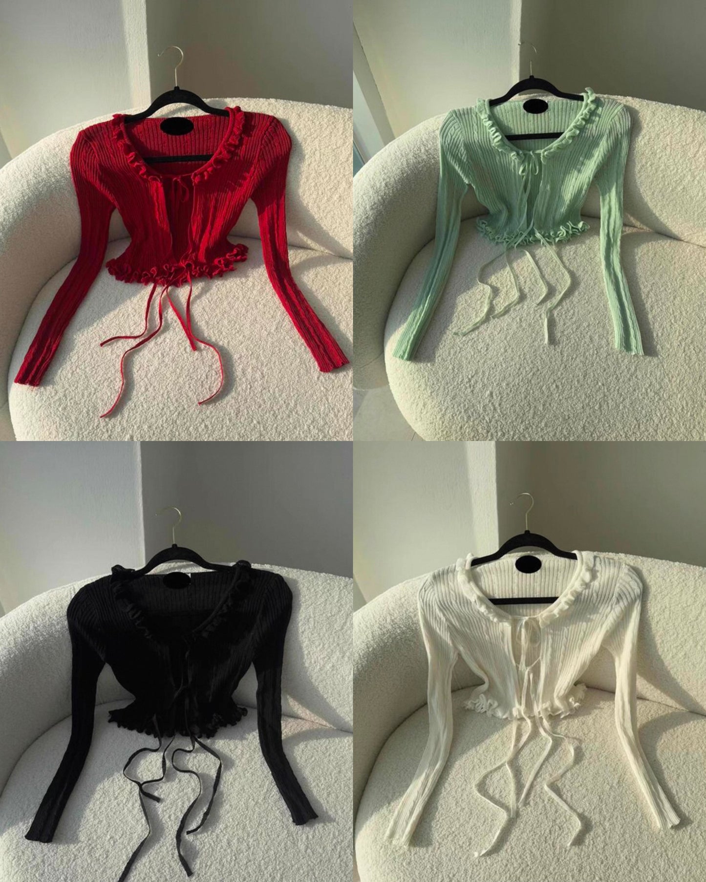 【 💕綁帶入門版～荷葉皺皺邊🍃 推薄荷綠<𝗘𝗮𝗿𝗹𝘆 𝗕𝗶𝗿𝗱>】𝗟𝗲𝗮𝗳 𝗨𝗽 𝗢𝘂𝘁𝗲𝗿