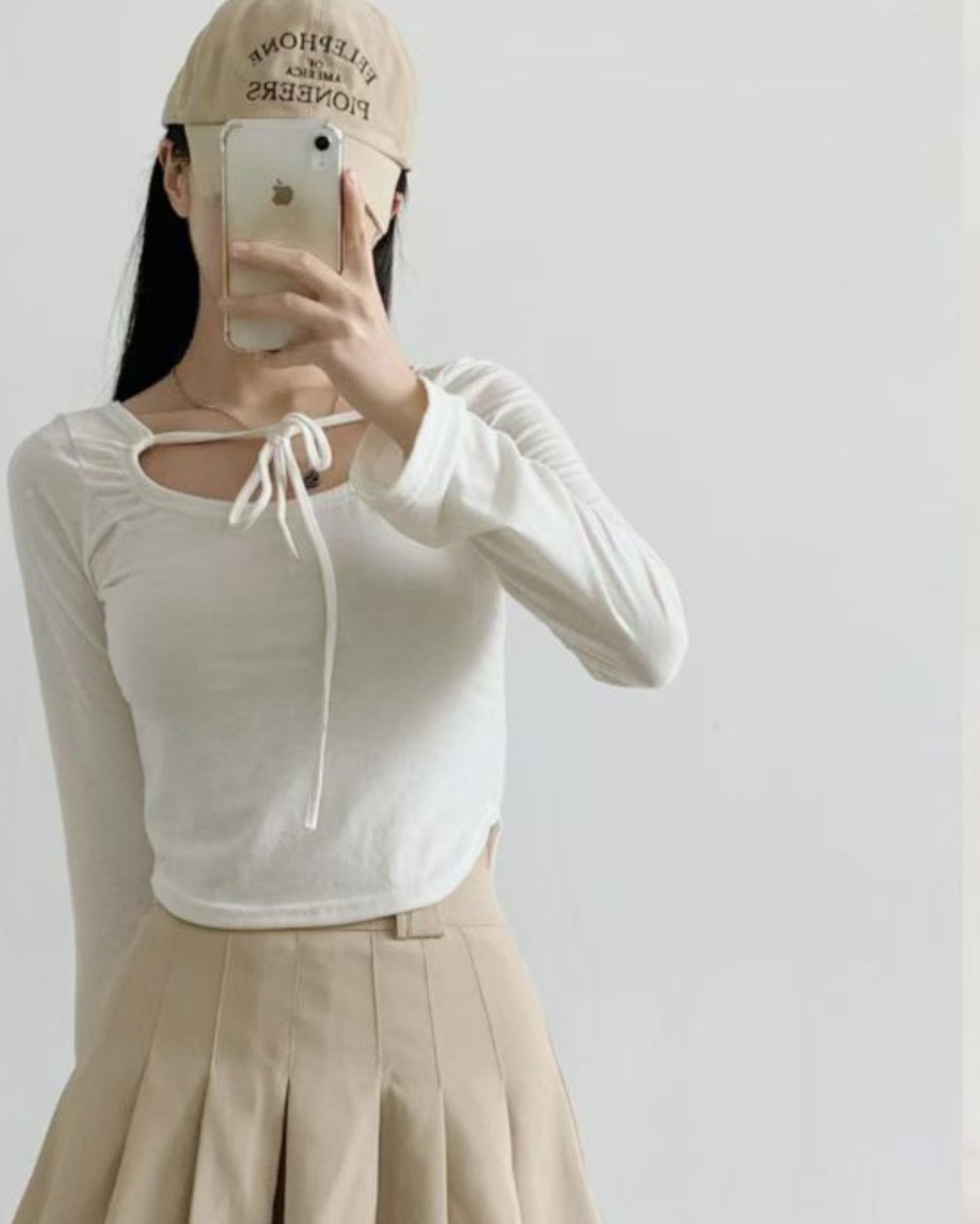 【 👓 $ 𝟵𝟵 𝗢𝗡𝗟𝗬 前後綁帶の輕盈感 】𝗗𝗼𝘂𝗯𝗹𝗲 𝗧𝗶𝗲 𝗧𝗼𝗽