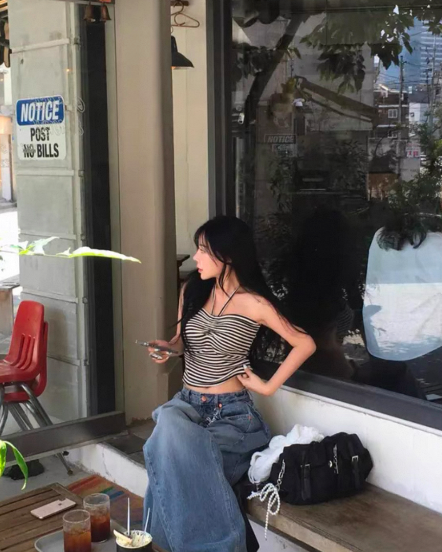 【୧ ‧₊˚ 🍮 𝗧𝘄𝗼-𝘄𝗮𝘆𝘀 綁帶心形抓胸～熱賣人氣=🍄=】綁帶心形平口背心