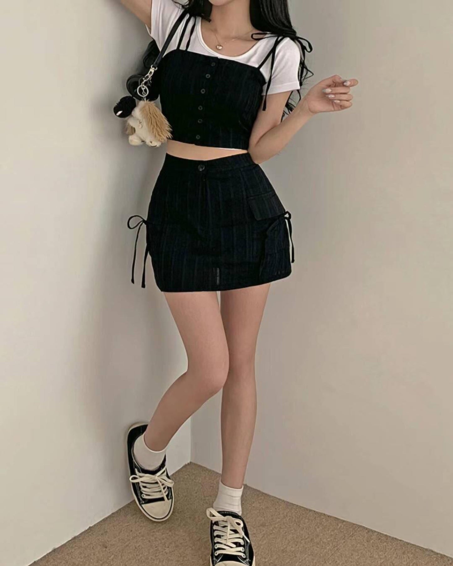 【 高質精緻感.ᐟ.ᐟ | 裙仔分𝗦𝗶𝘇𝗲+分開入手.ᐟ.ᐟ】𝗠𝗼𝗰𝗵𝗶  𝗧𝗼𝗽 +𝗦𝗸𝗶𝗿𝘁 𝗦𝗲𝘁