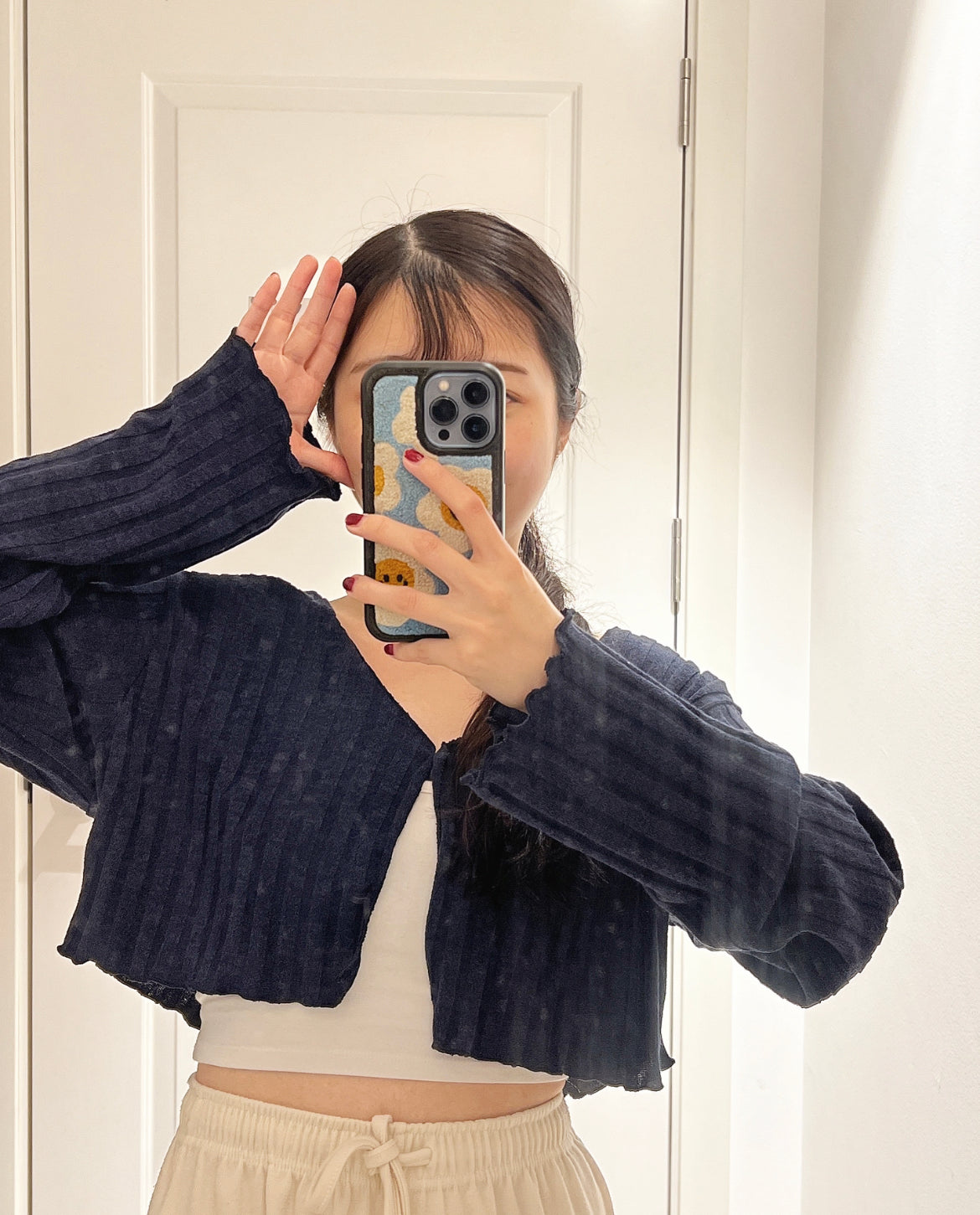 【𝗛𝗼𝘁 𝗜𝘁𝗲𝗺.ᐟ.ᐟ】小皺皺針織外套