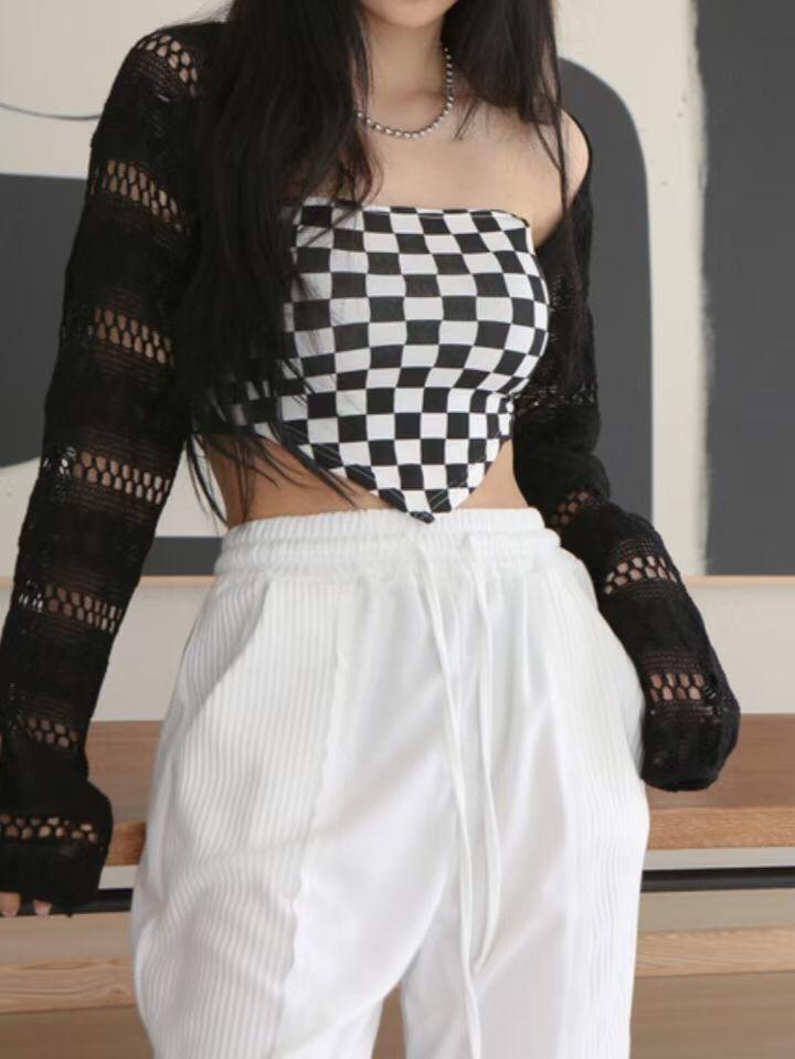 倒三角𝗖𝗵𝗲𝗰𝗸𝗲𝗿𝗲𝗱 𝗧𝘂𝗯𝗲 𝗧𝗼𝗽