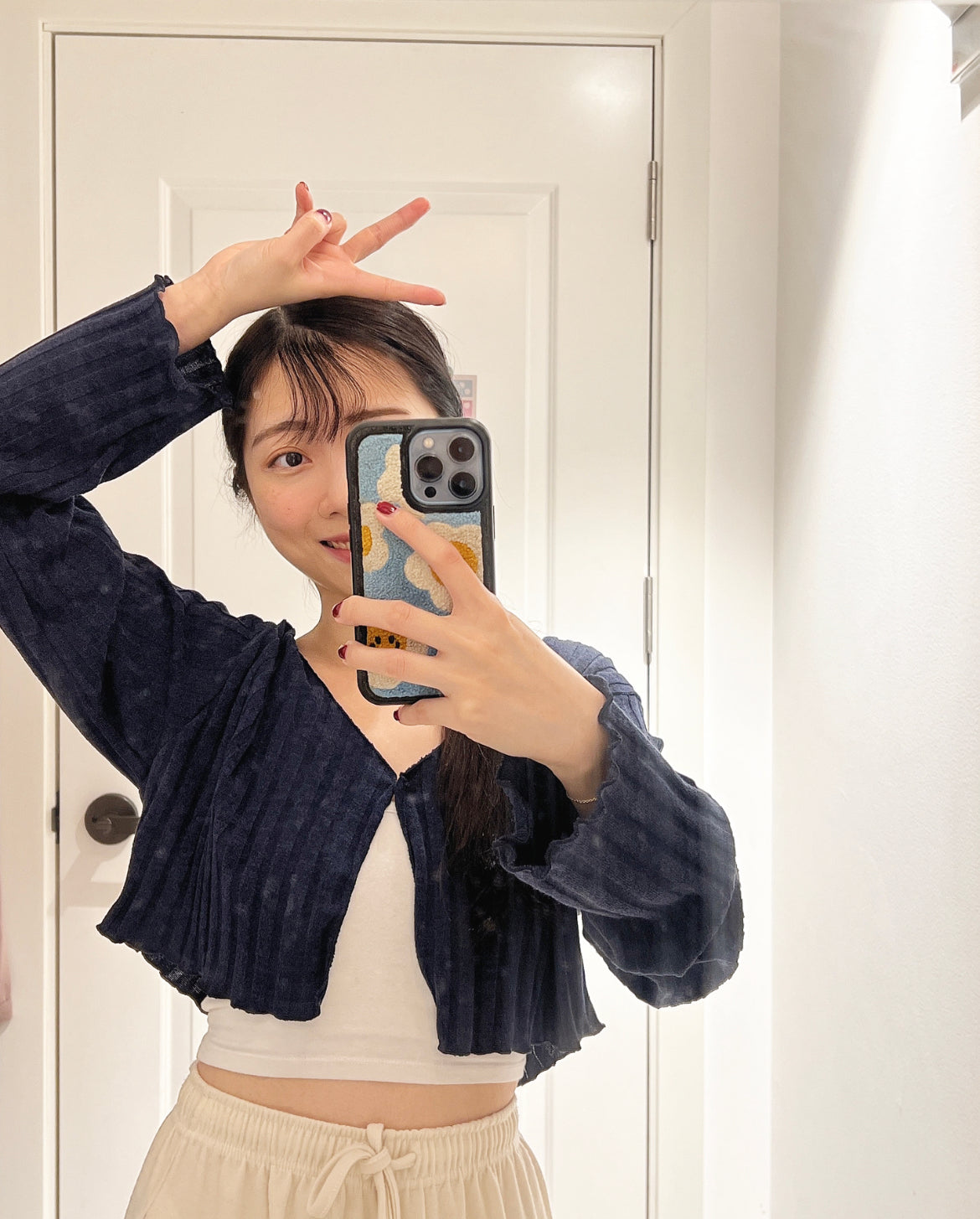 【𝗛𝗼𝘁 𝗜𝘁𝗲𝗺.ᐟ.ᐟ】小皺皺針織外套