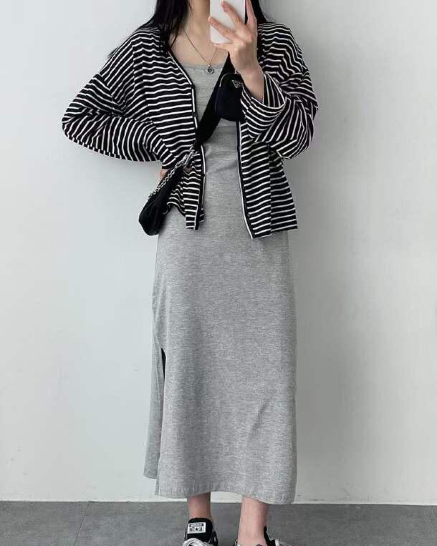 【早鳥價 | 高個子必入.ᐟ.ᐟ】吊帶小開叉連身裙