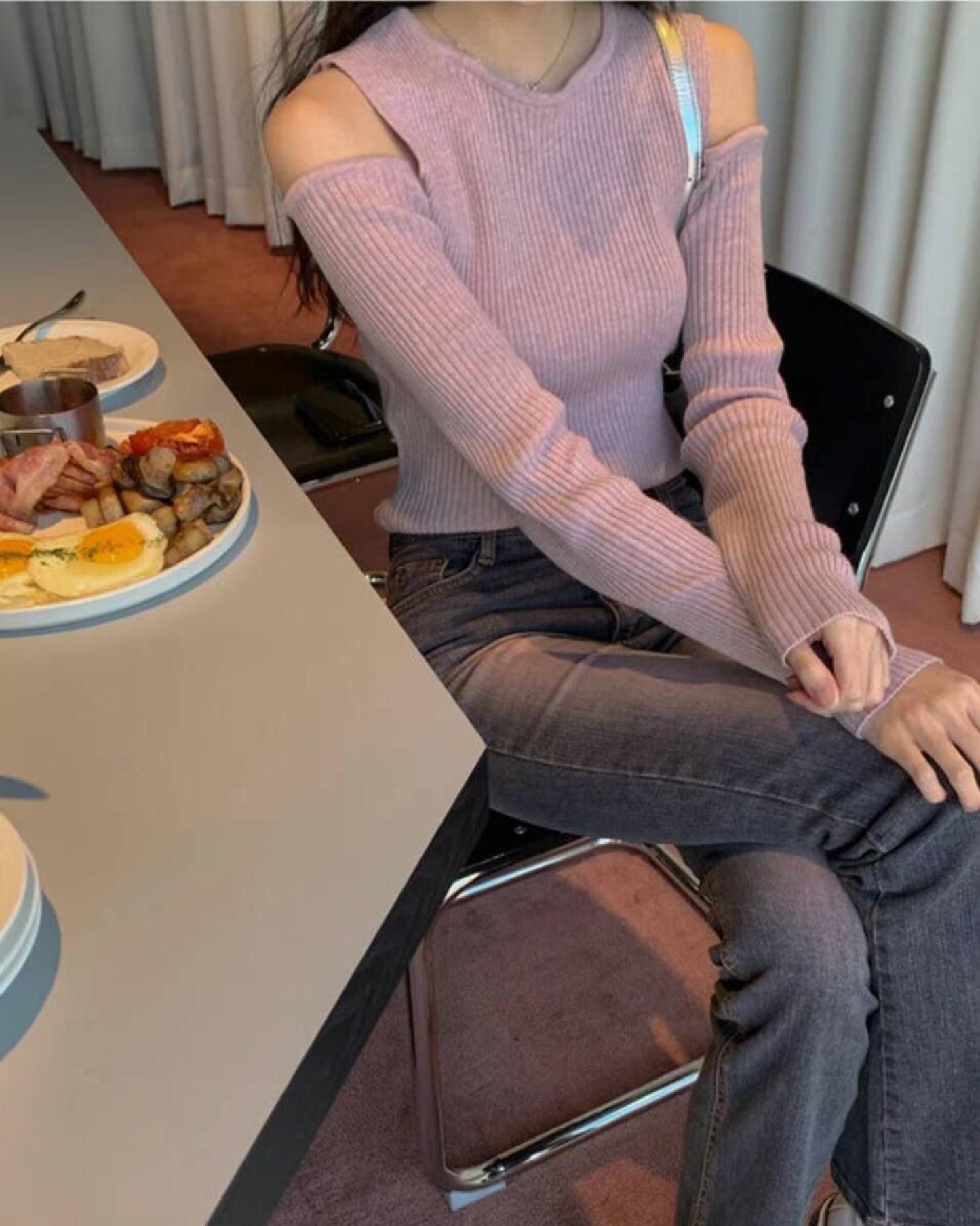 【人氣回歸 🌟🌟｜超美線紋.ᐟ.ᐟ】條紋露肩𝗧𝗼𝗽