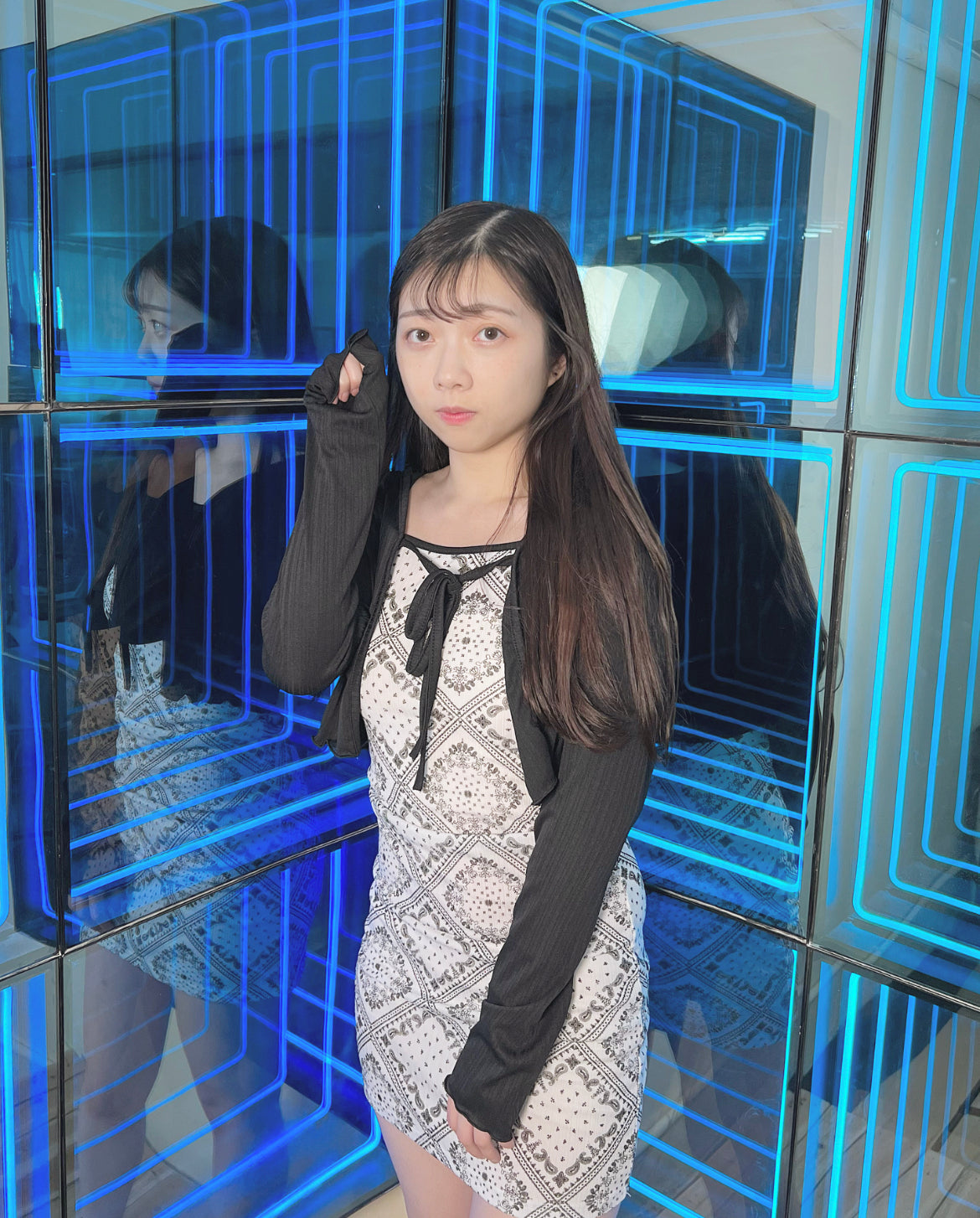 【約會推介.ᐟ.ᐟ】花紋𝗢𝗣𝗦 + 綁帶外套 𝗦𝗲𝘁