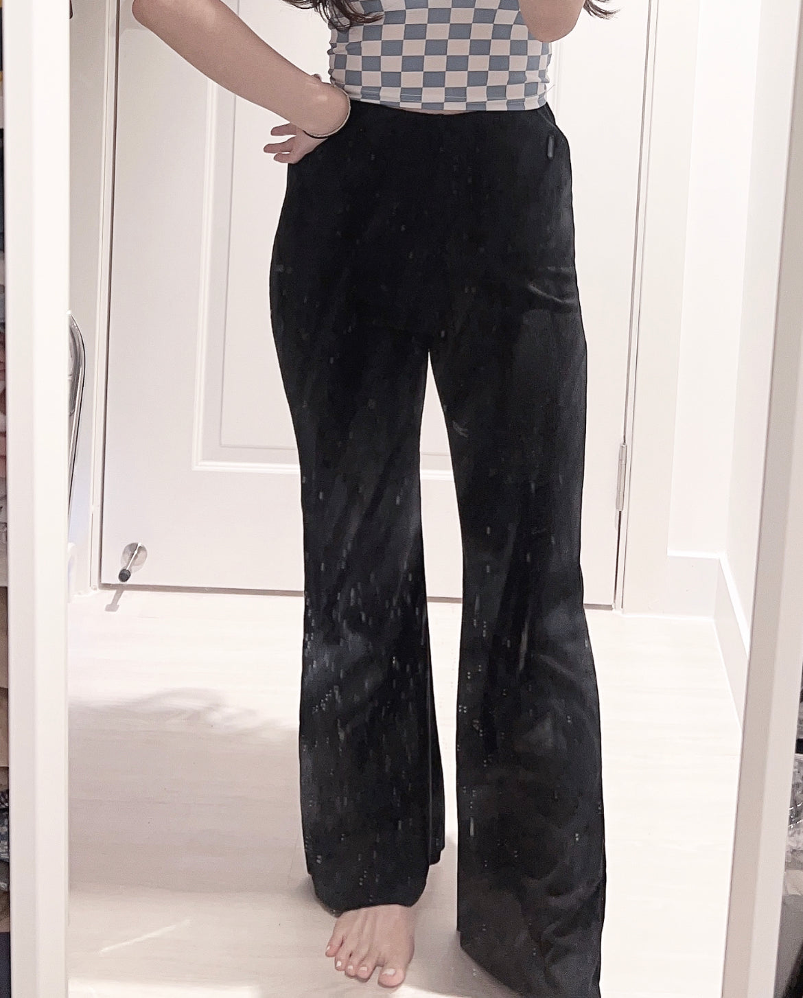 【修腳型.ᐟ.ᐟ】小高腰喇叭褲