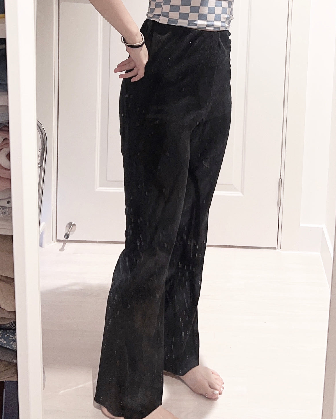 【修腳型.ᐟ.ᐟ】小高腰喇叭褲