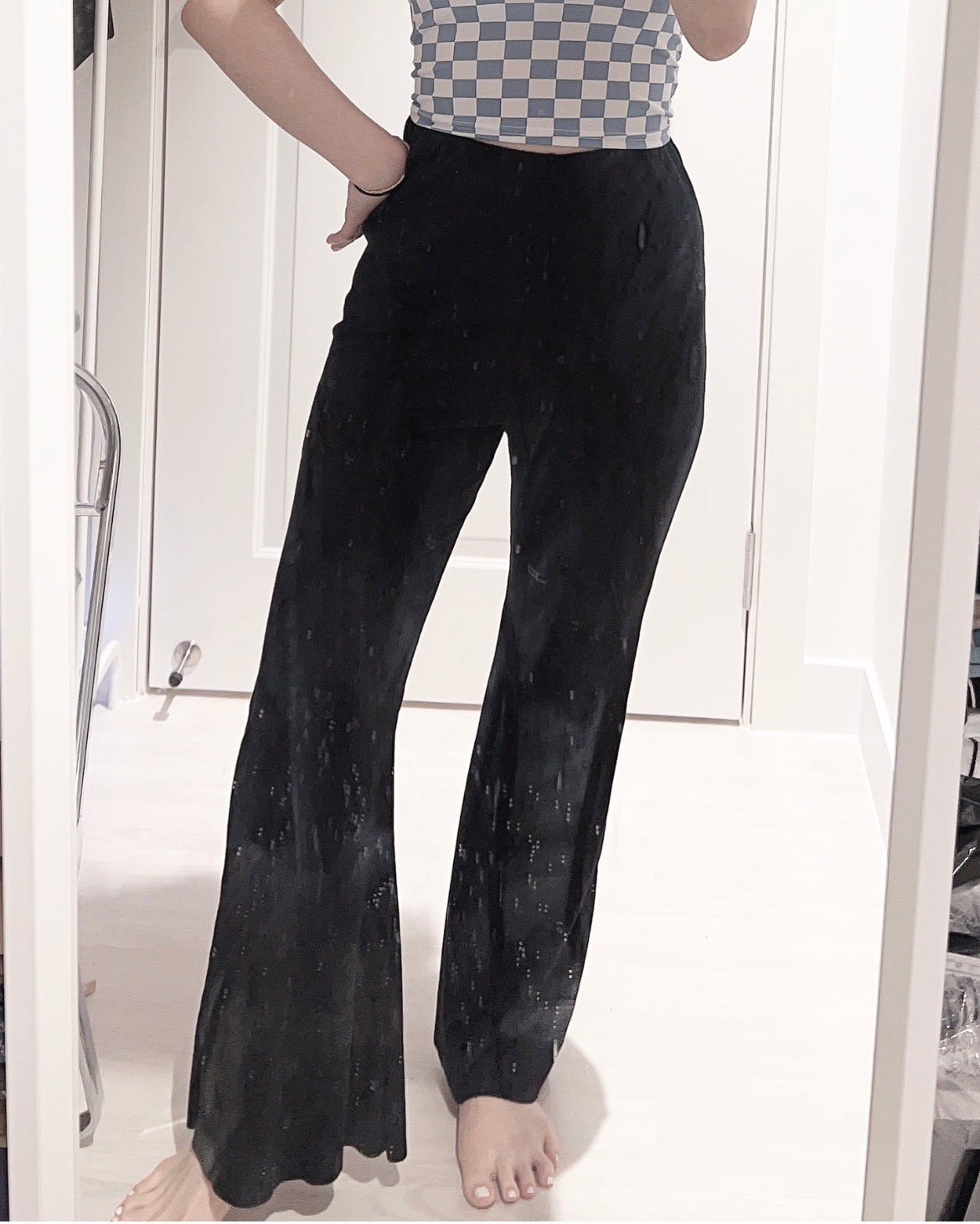 【修腳型.ᐟ.ᐟ】小高腰喇叭褲