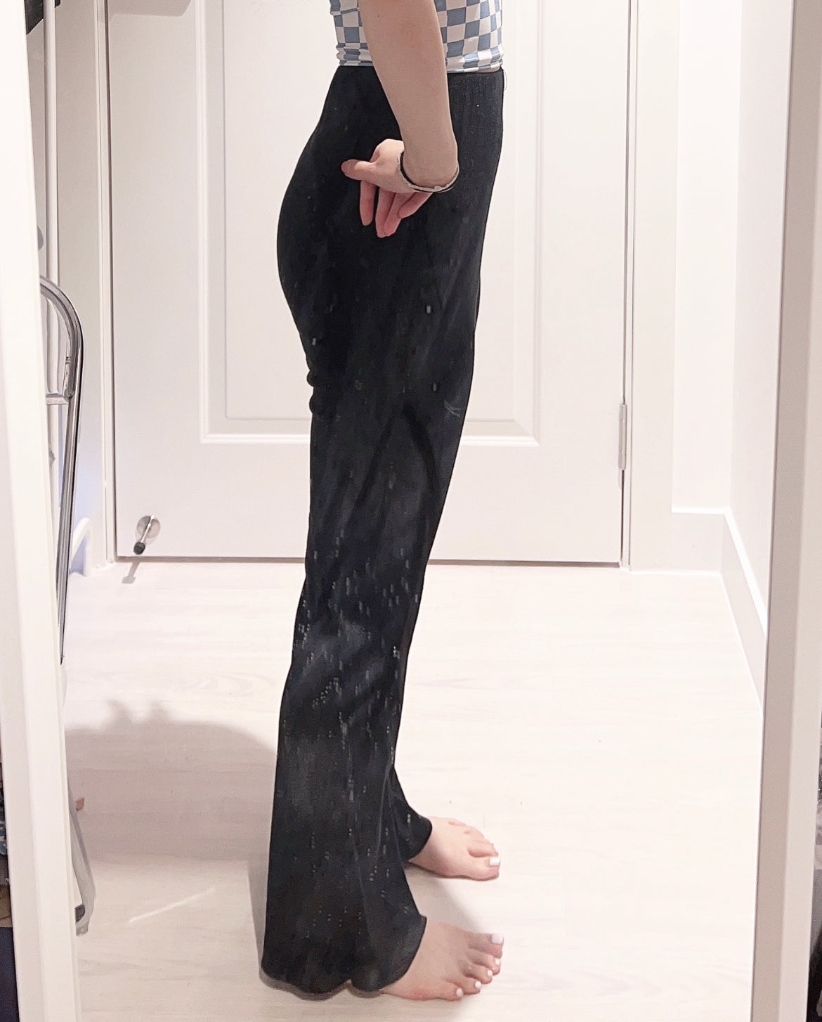 【修腳型.ᐟ.ᐟ】小高腰喇叭褲