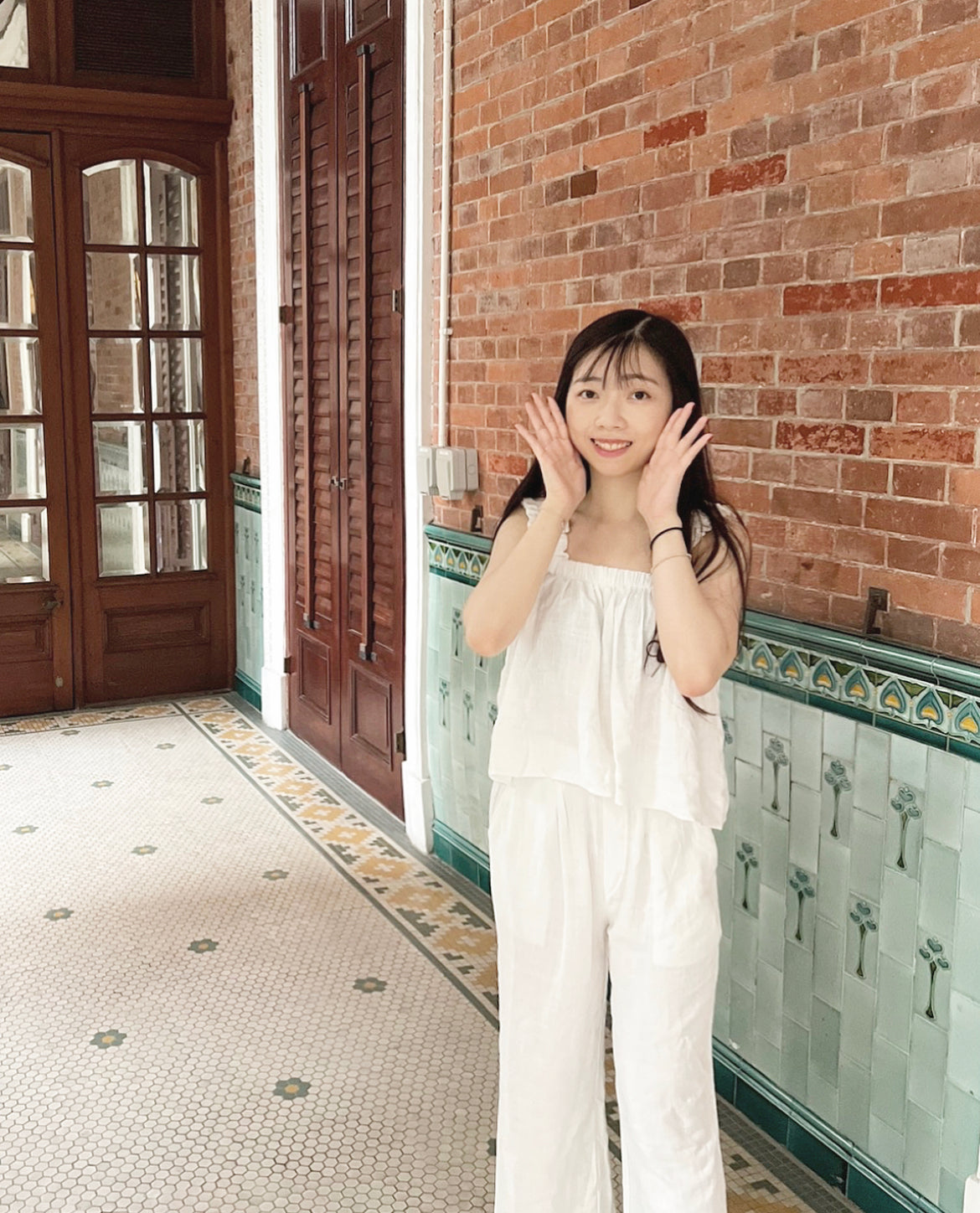 𝗖𝘂𝘁𝗶𝗲 𝗖𝗮𝘀𝘂𝗮𝗹 𝗦𝘁𝘆𝗹𝗶𝘀𝗵 𝗦𝗲𝘁(連背心+闊褲)♥