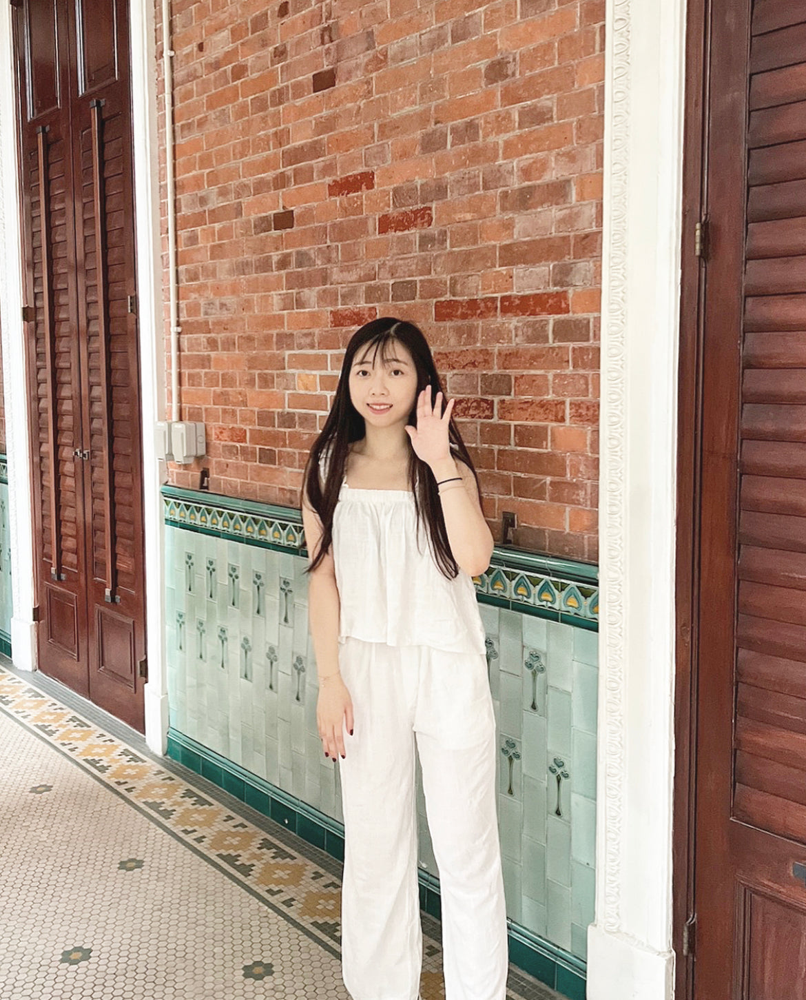 𝗖𝘂𝘁𝗶𝗲 𝗖𝗮𝘀𝘂𝗮𝗹 𝗦𝘁𝘆𝗹𝗶𝘀𝗵 𝗦𝗲𝘁(連背心+闊褲)♥