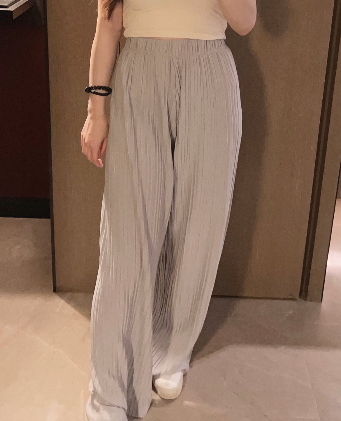 【𝗛𝗼𝘁 𝗜𝘁𝗲𝗺 ! 】直條紋高腰闊褲