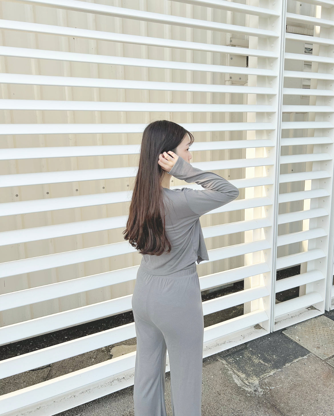 𝗦𝗽𝗮𝗿𝗸𝗹𝗲 𝗖𝗮𝘀𝘂𝗮𝗹 𝗦𝘁𝘆𝗹𝗶𝘀𝗵 𝗦𝗲𝘁 (連背心+外套+闊褲)♥