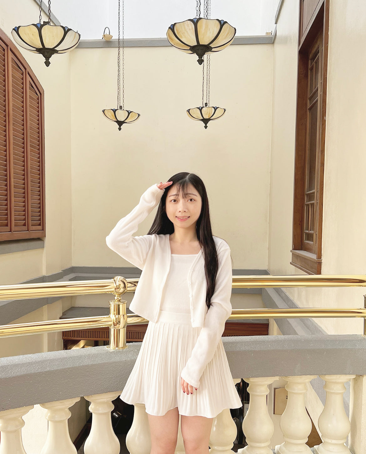 【韓國大熱.ᐟ.ᐟ】高腰百褶裙褲