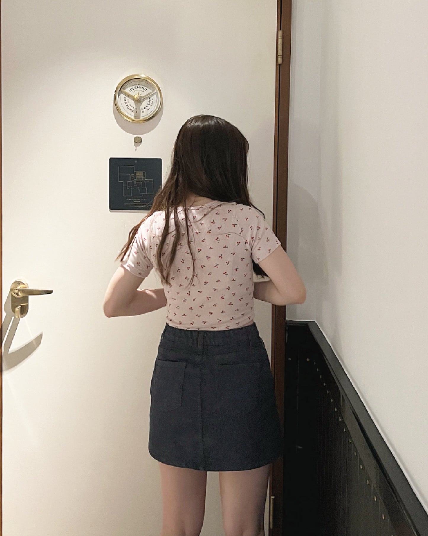 彈性高腰牛仔裙